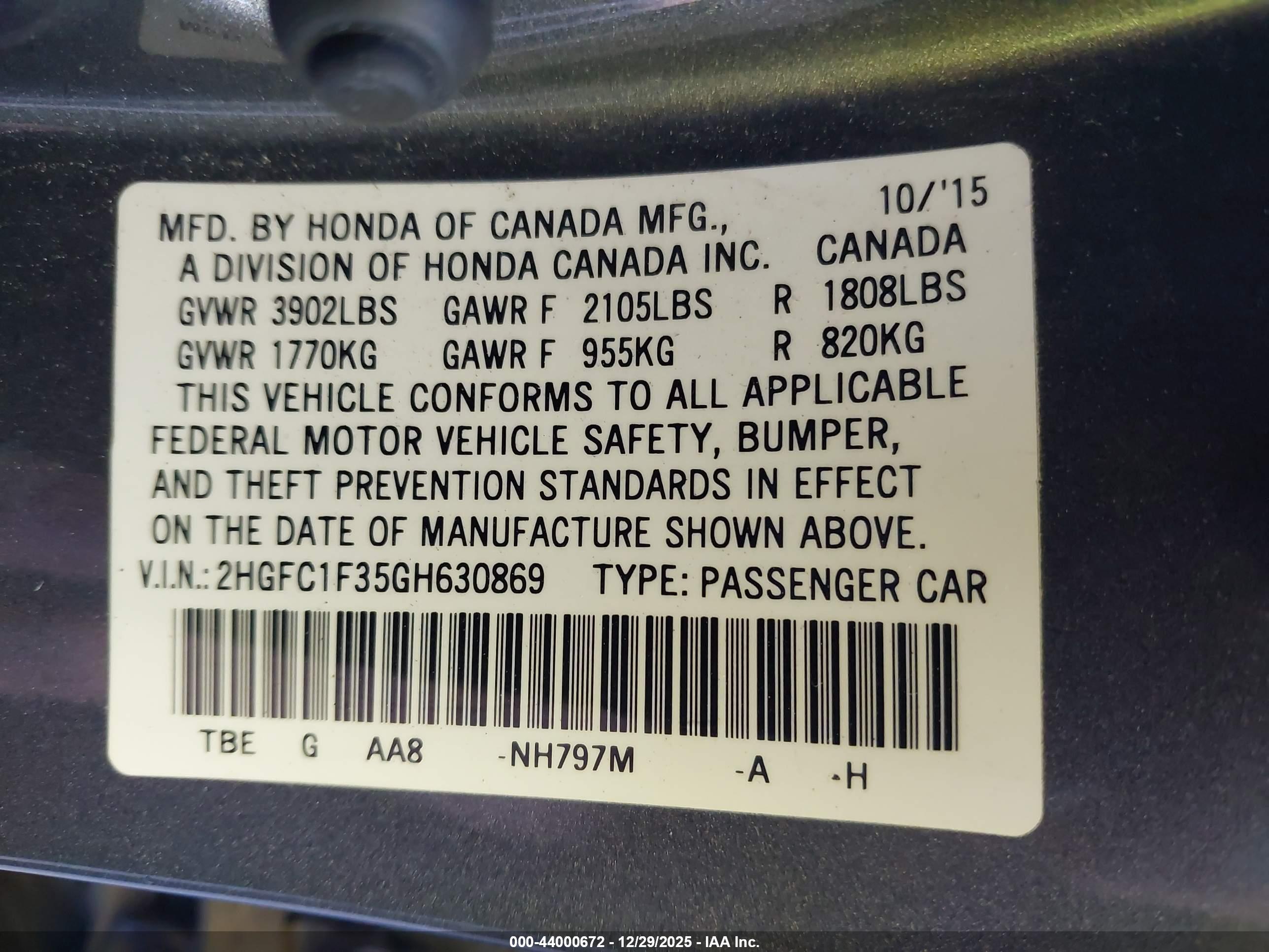 HONDA CIVIC image 9