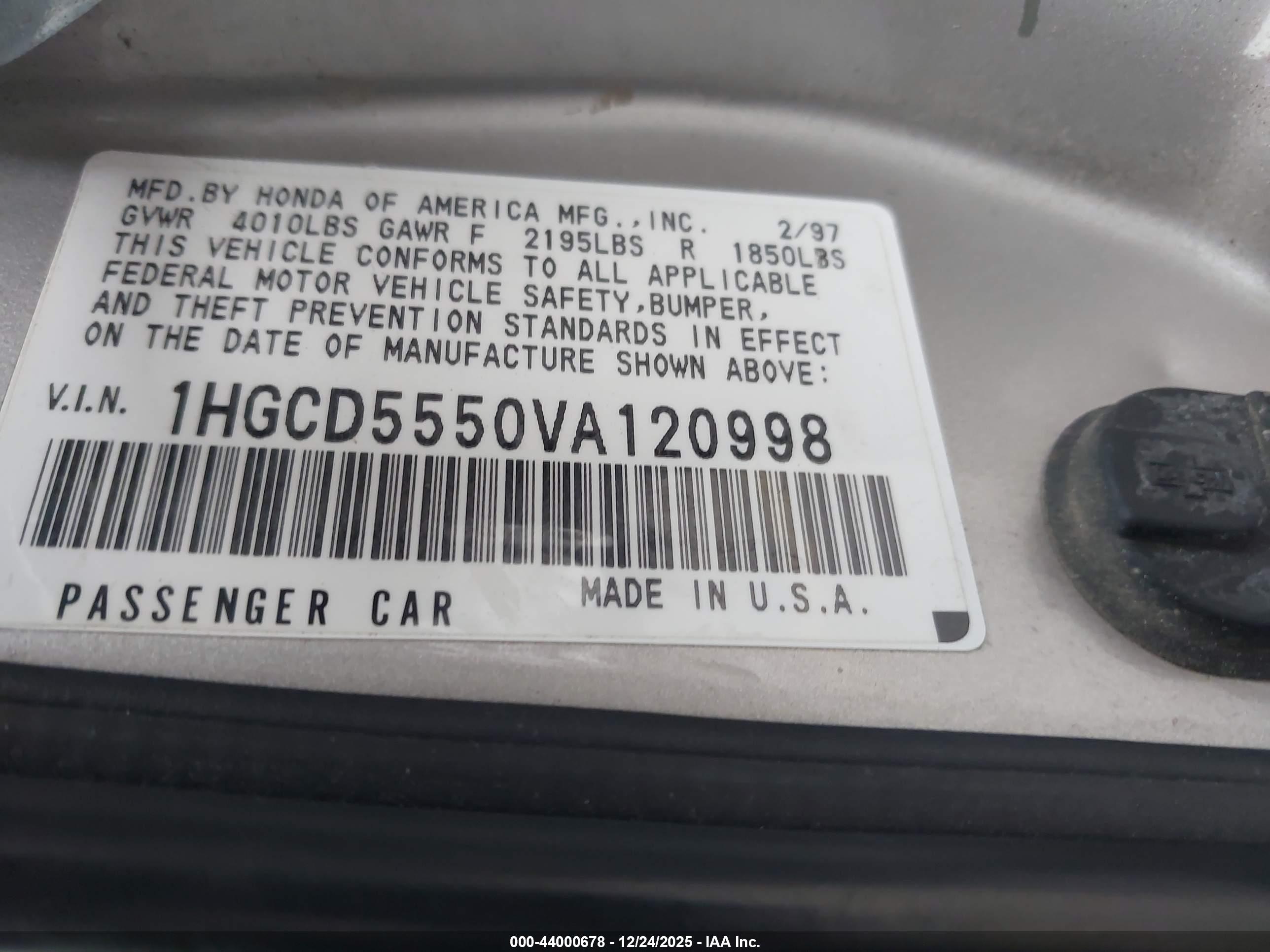 HONDA ACCORD image 9