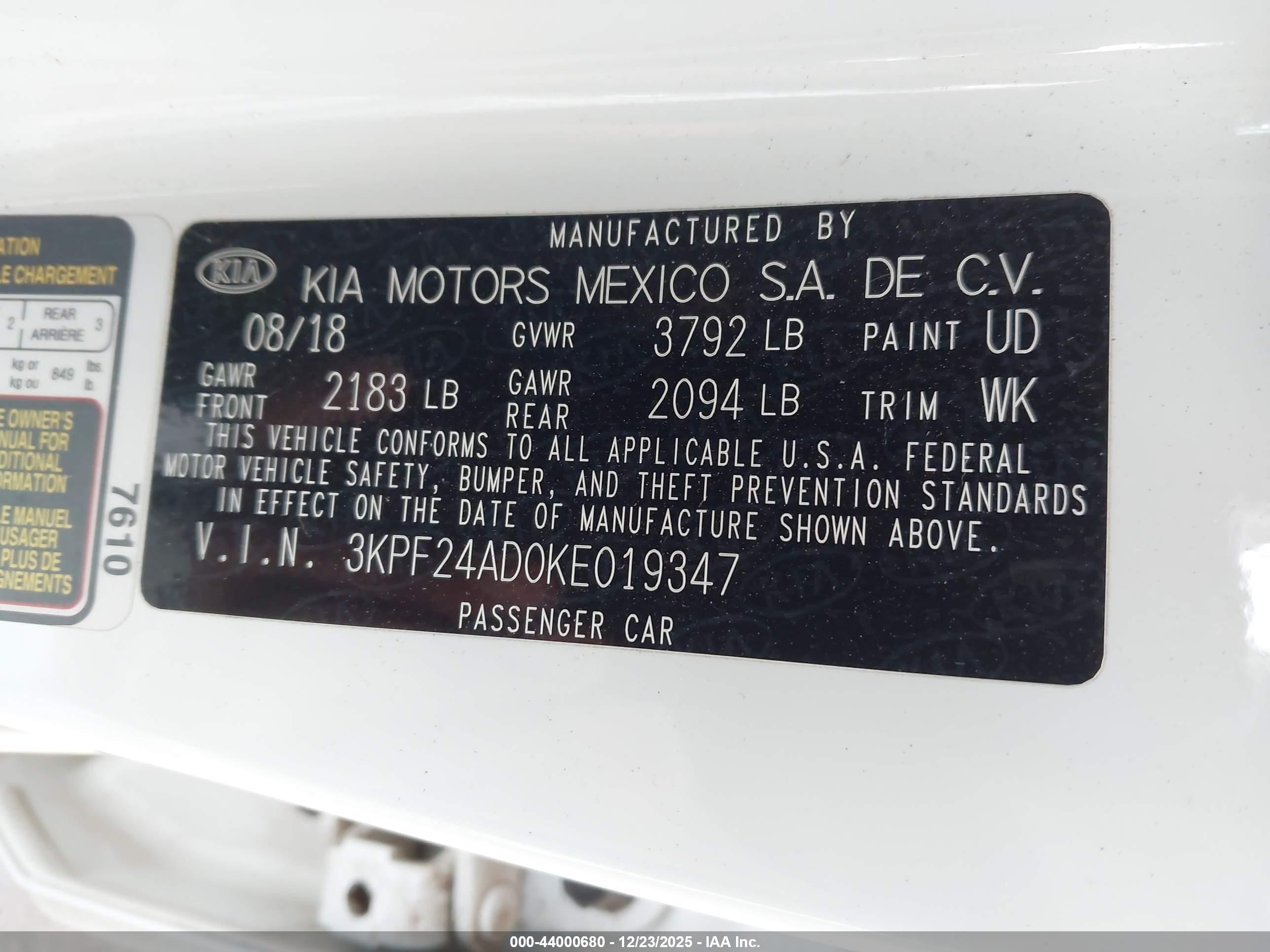 KIA FORTE image 9