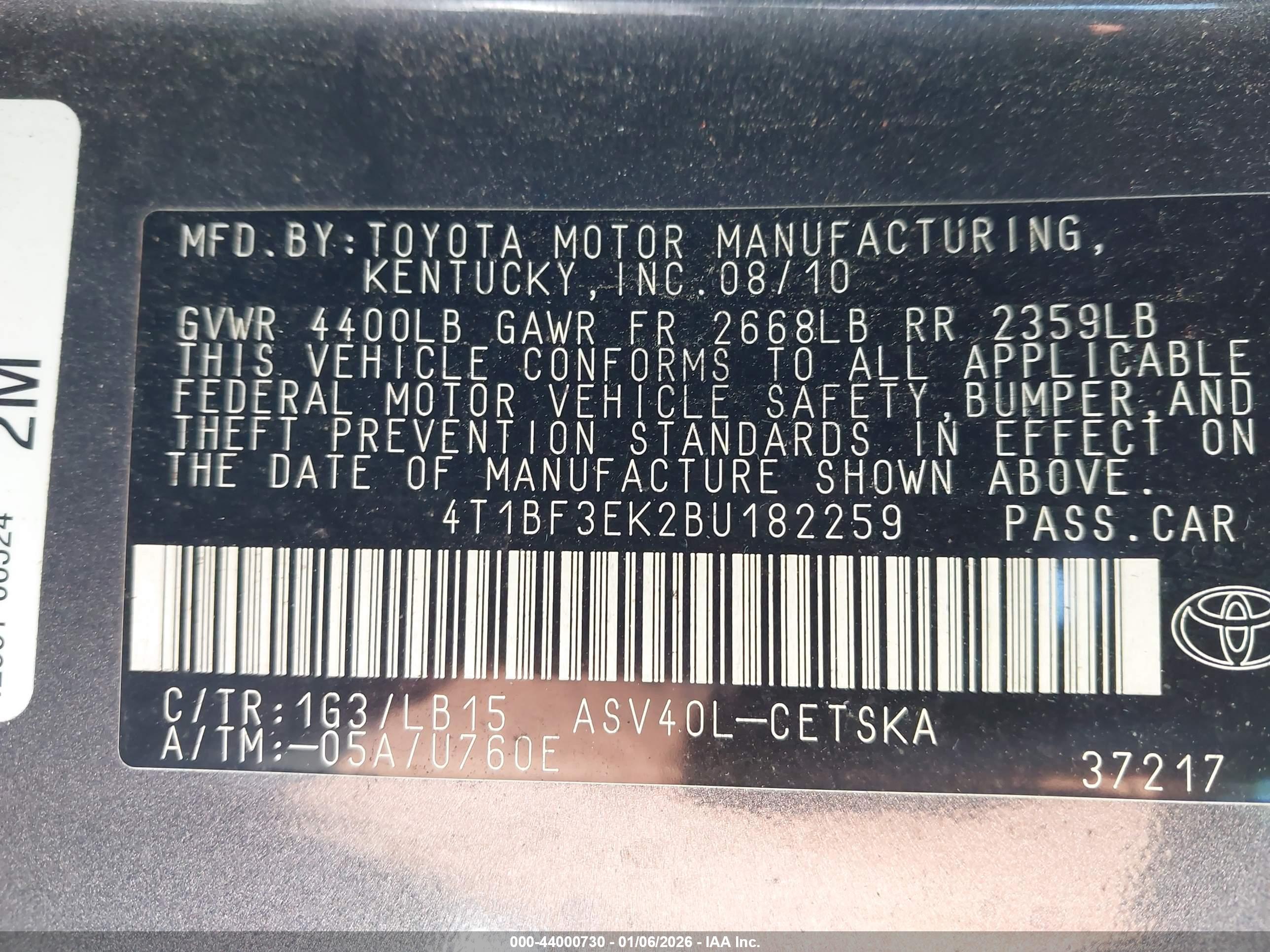 TOYOTA CAMRY image 9