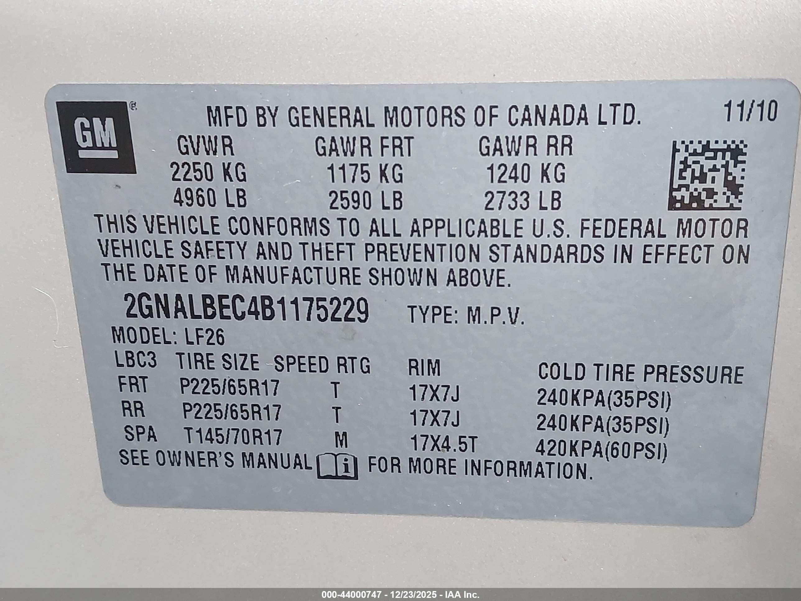 CHEVROLET EQUINOX image 9