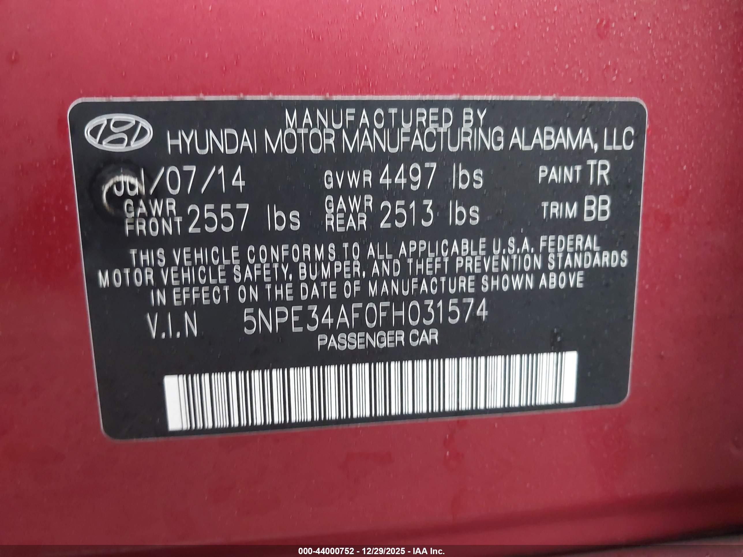 HYUNDAI SONATA image 9