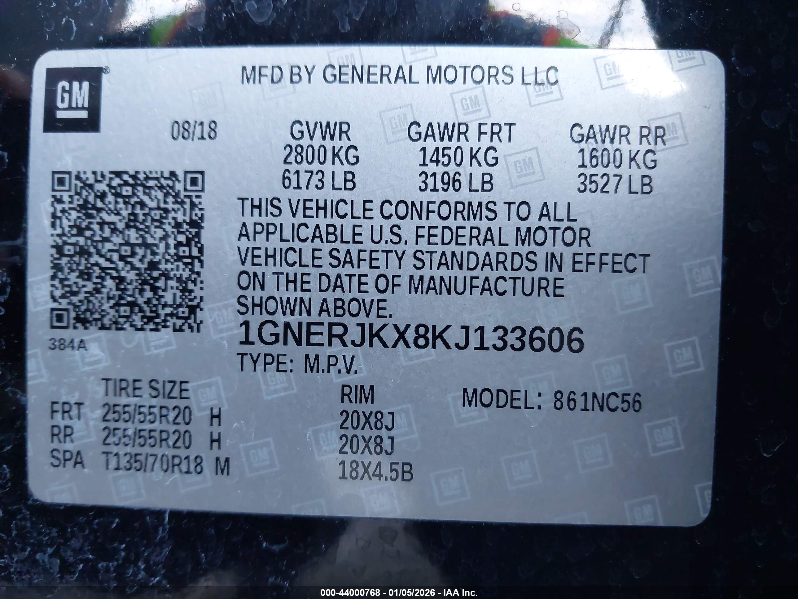 CHEVROLET TRAVERSE image 9