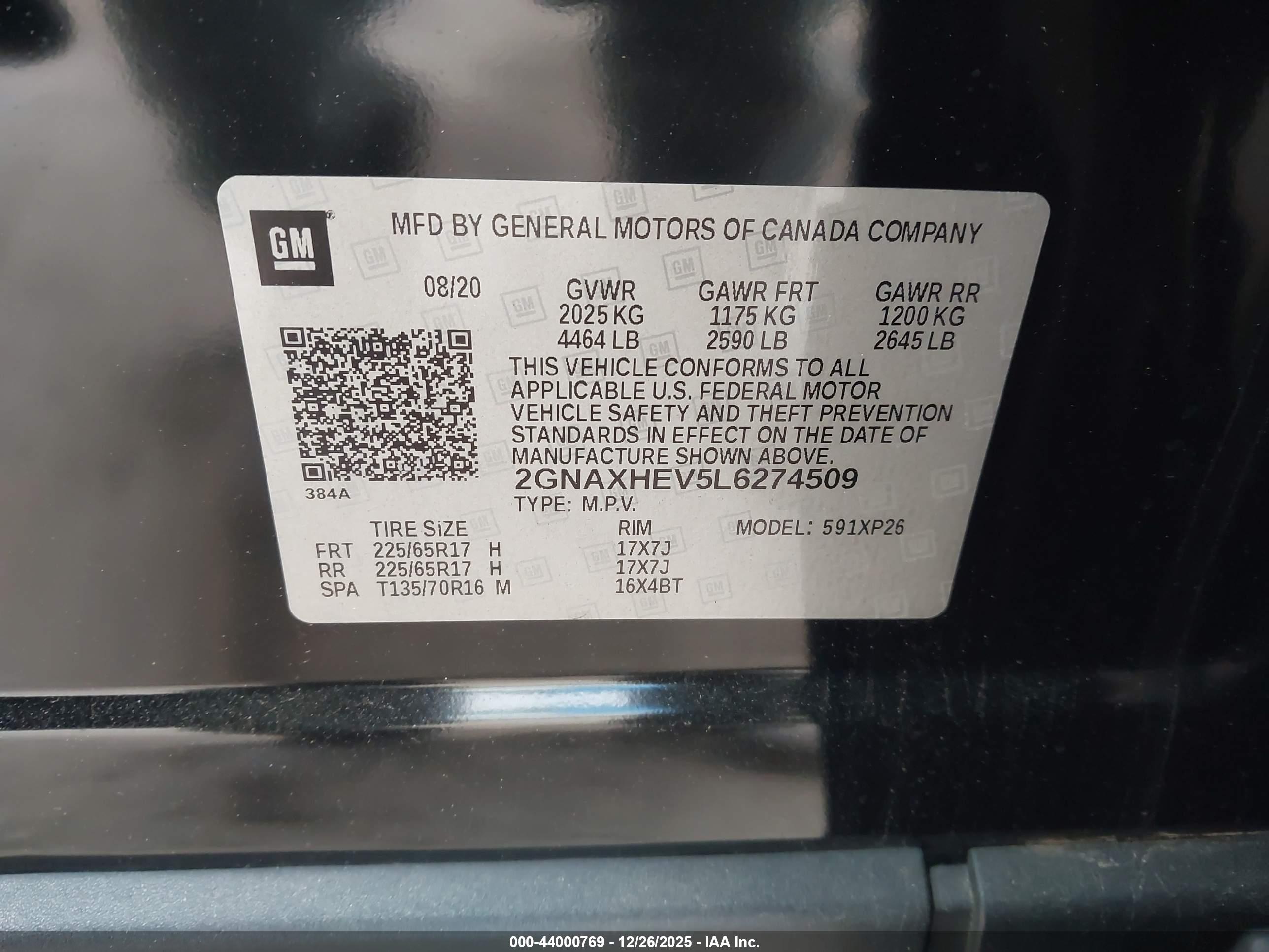CHEVROLET EQUINOX image 9