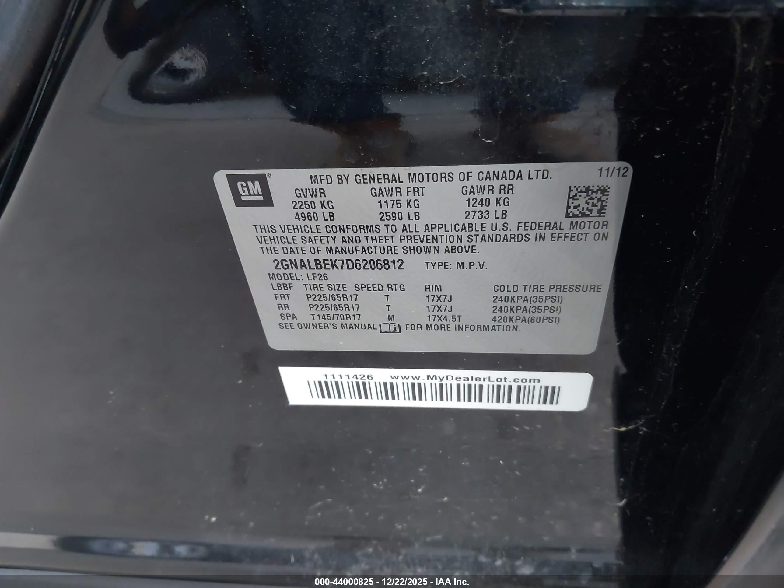 CHEVROLET EQUINOX image 9
