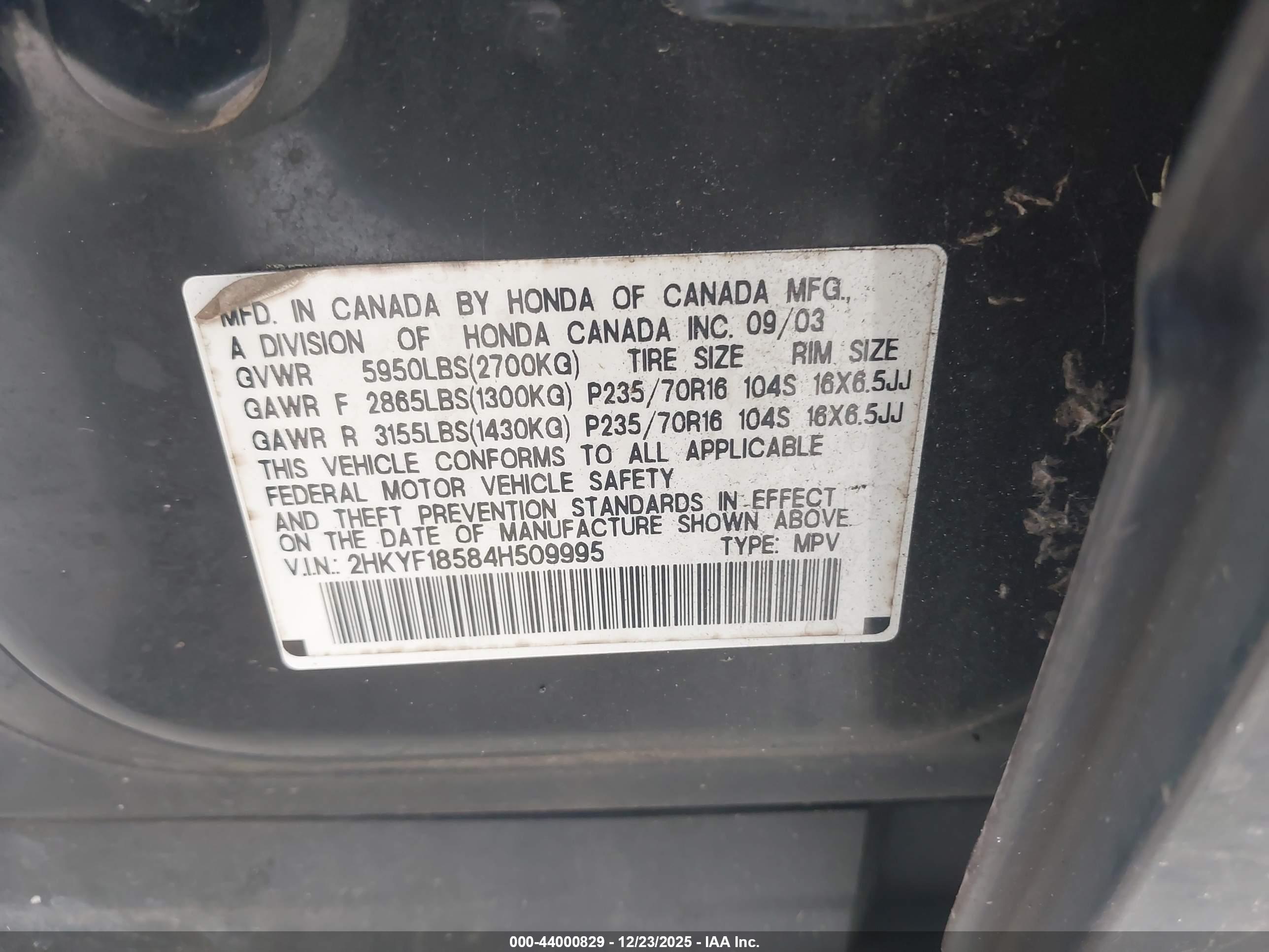HONDA PILOT image 9