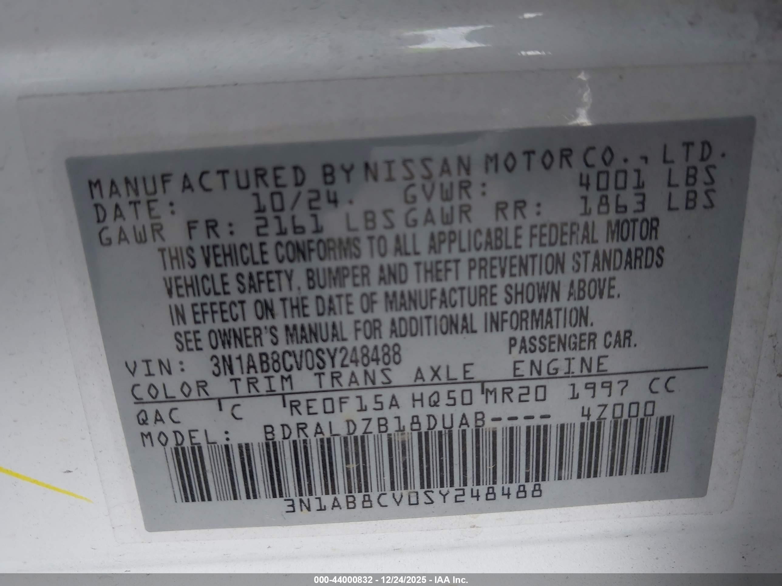 NISSAN SENTRA image 9