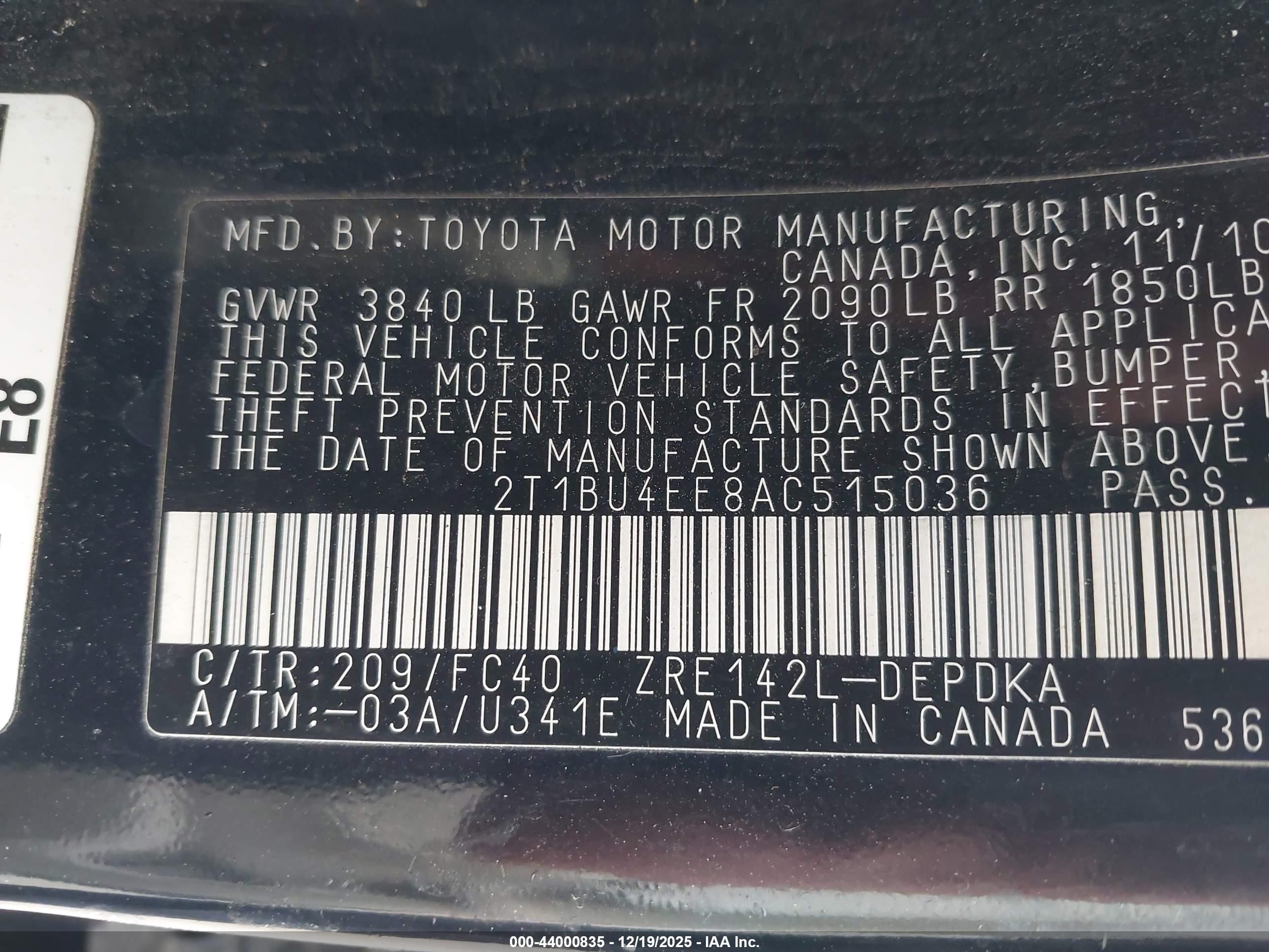 TOYOTA COROLLA image 9