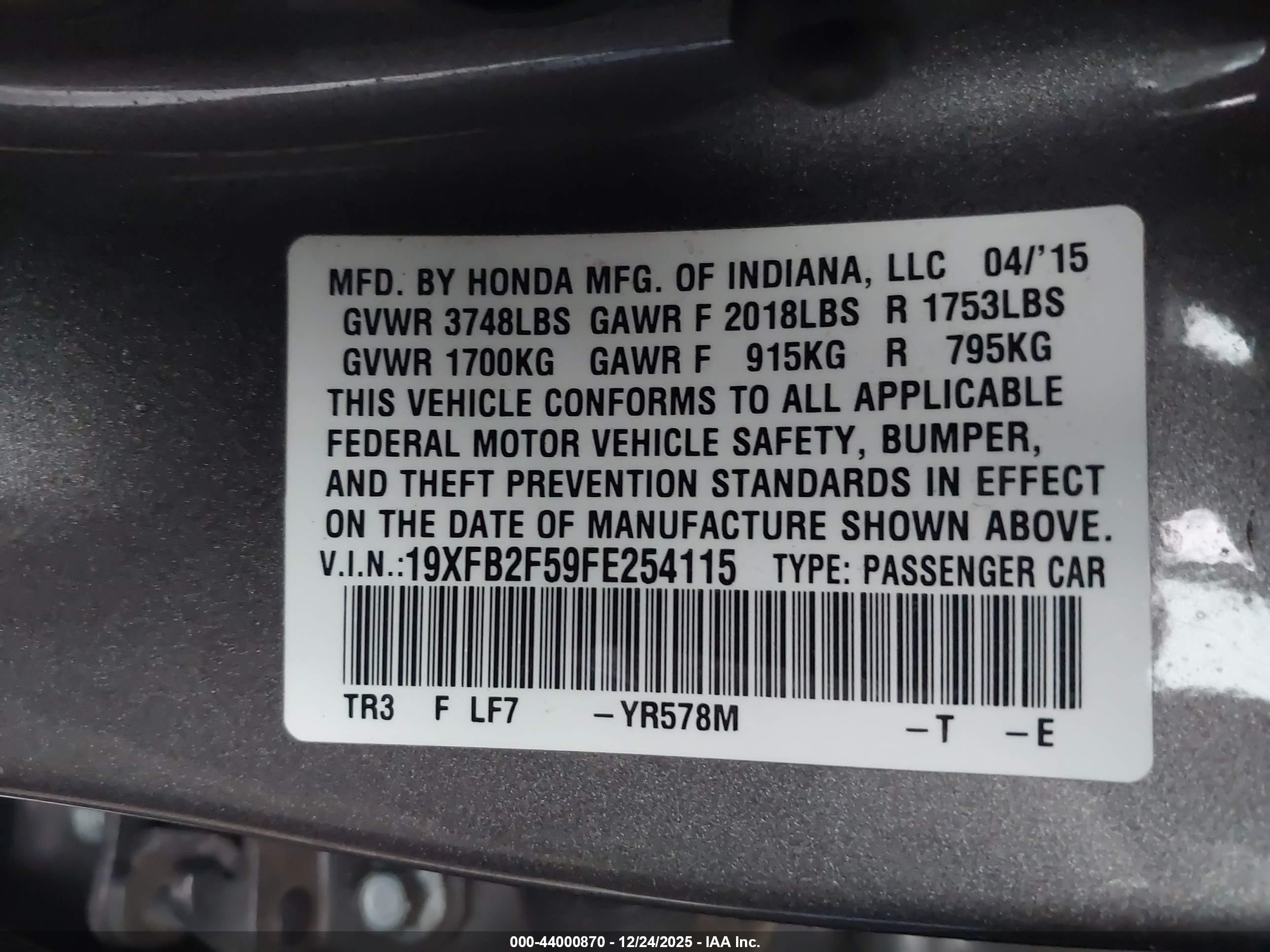 HONDA CIVIC image 9
