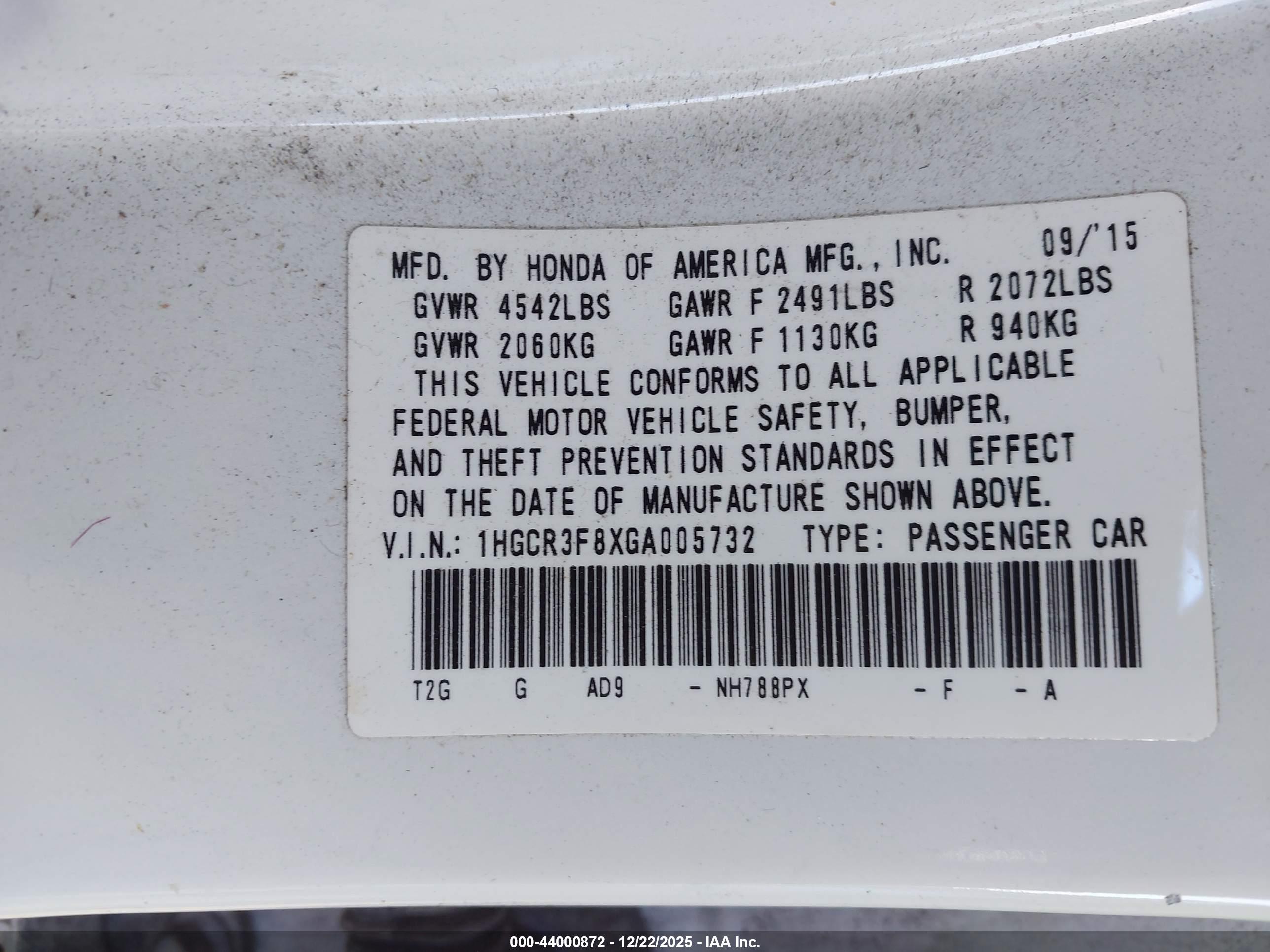 HONDA ACCORD image 9