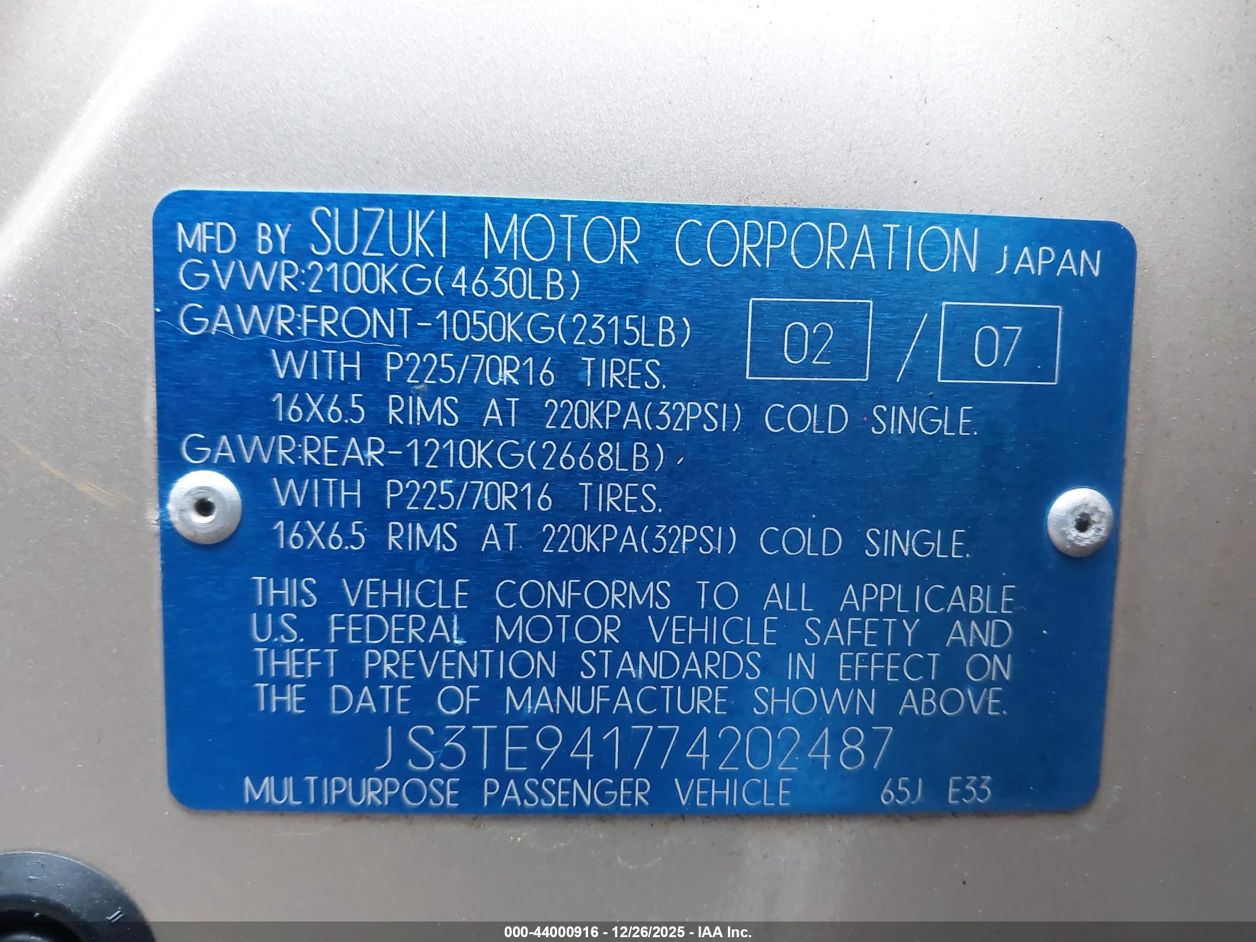 SUZUKI GRAND image 9