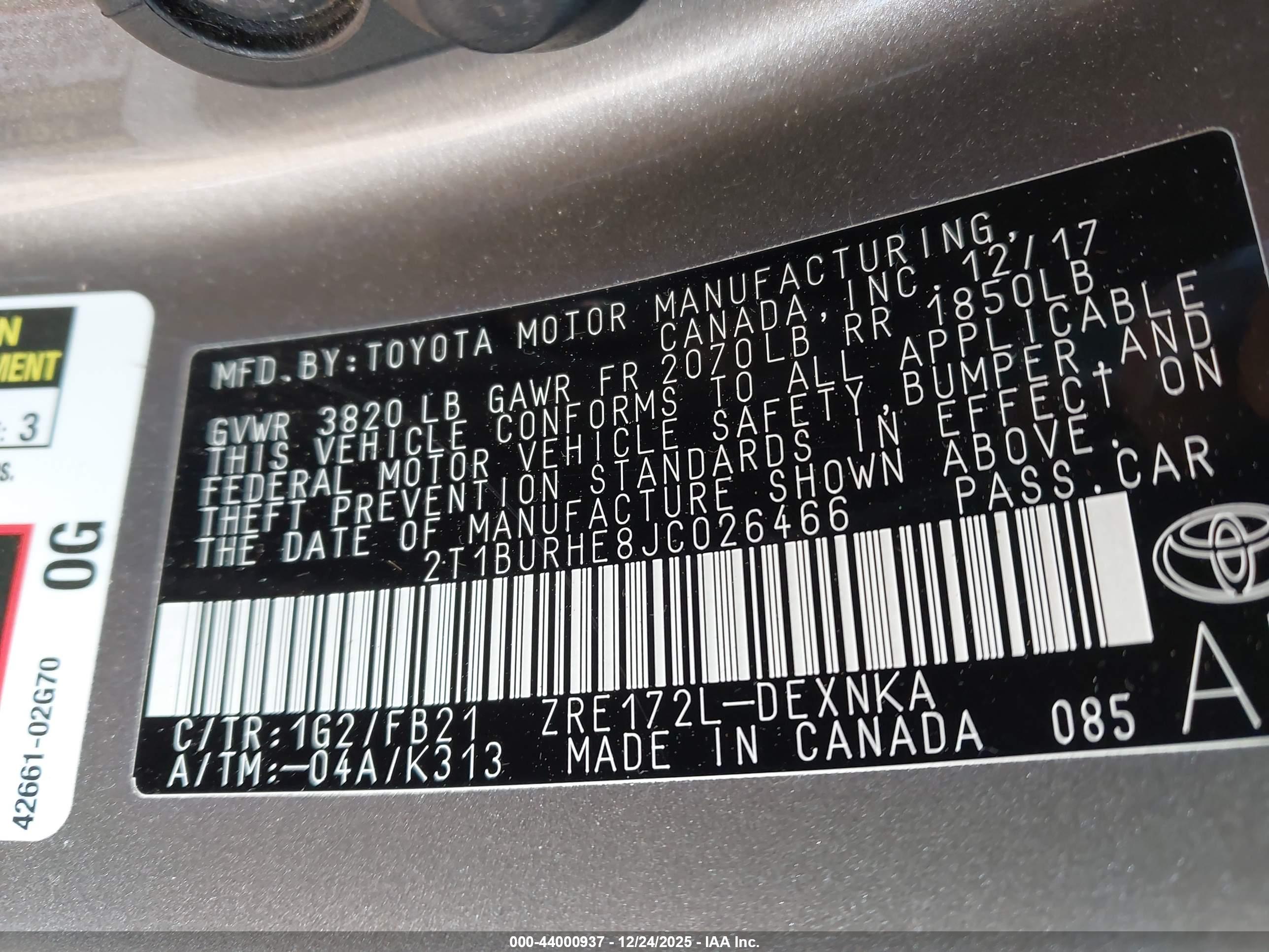 TOYOTA COROLLA image 9