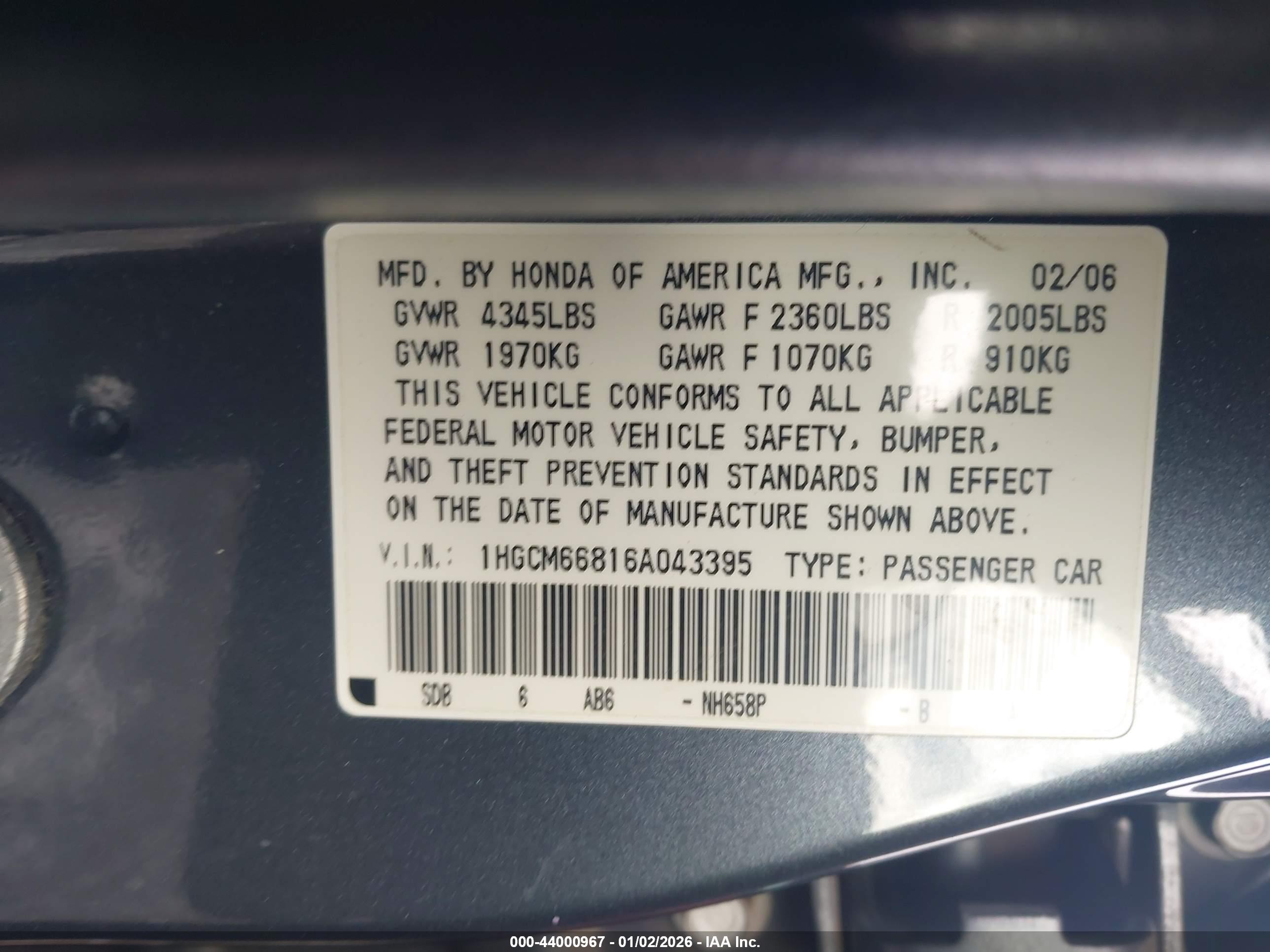 HONDA ACCORD image 9