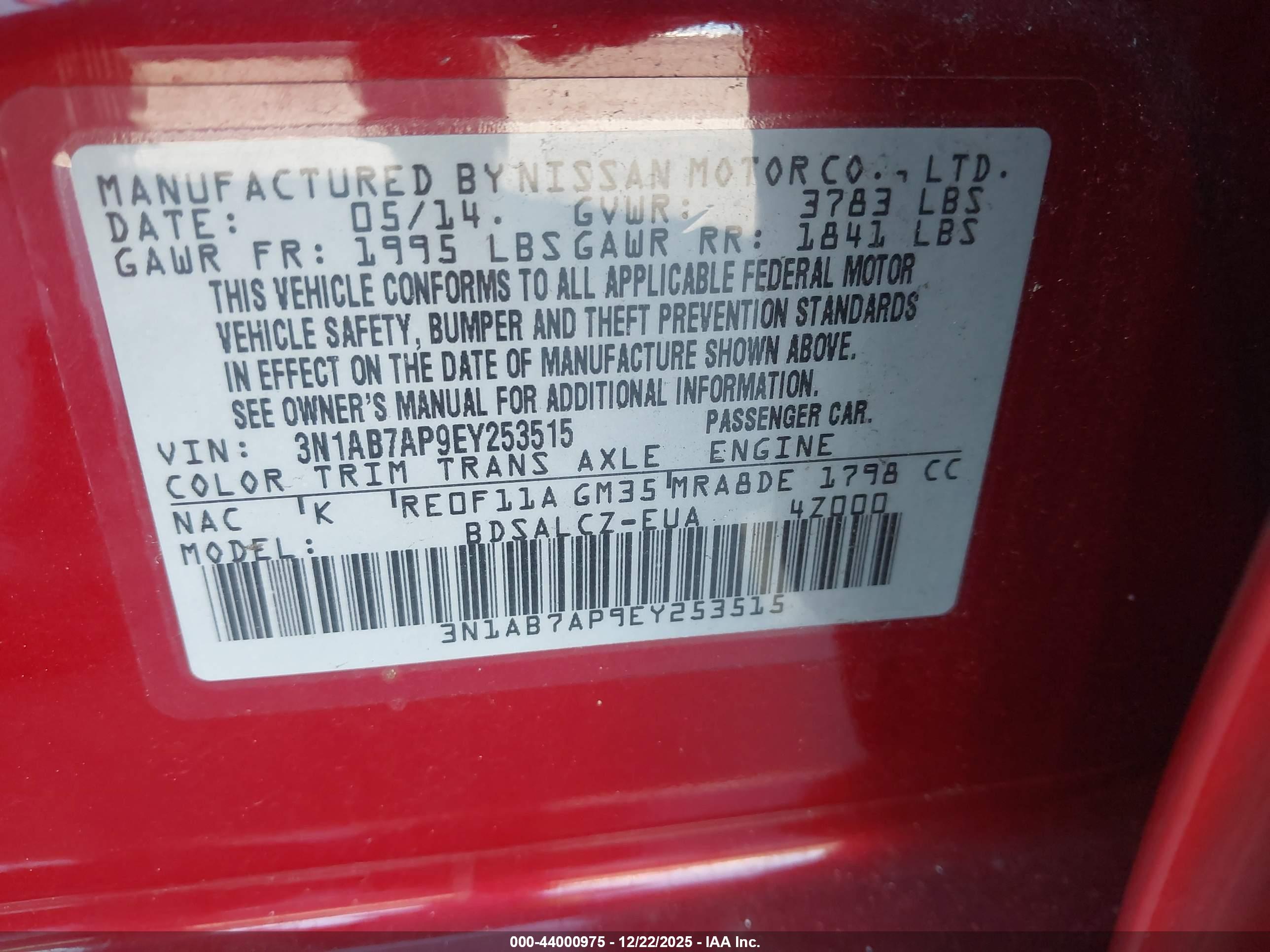 NISSAN SENTRA image 9