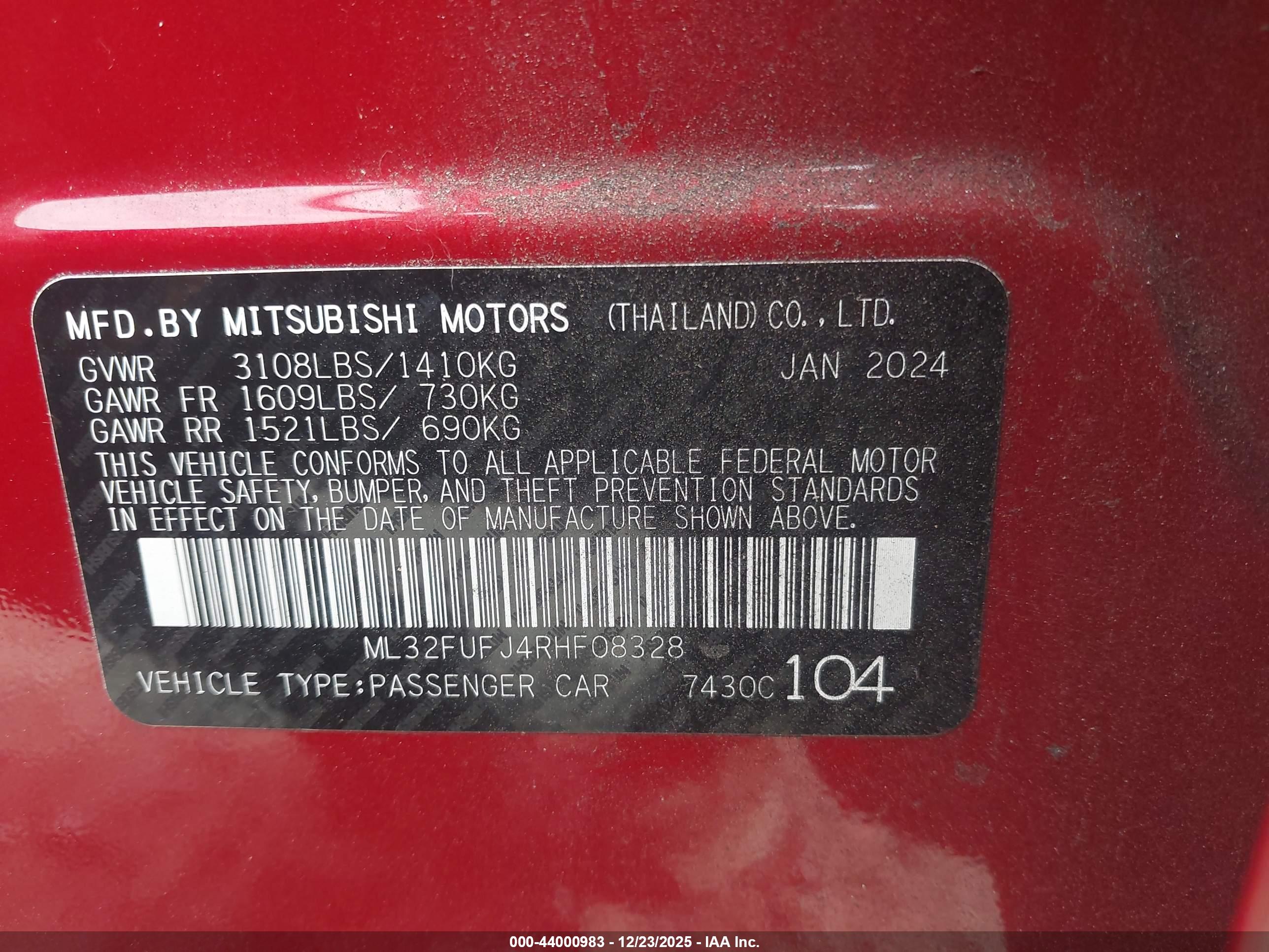 MITSUBISHI MIRAGE image 9