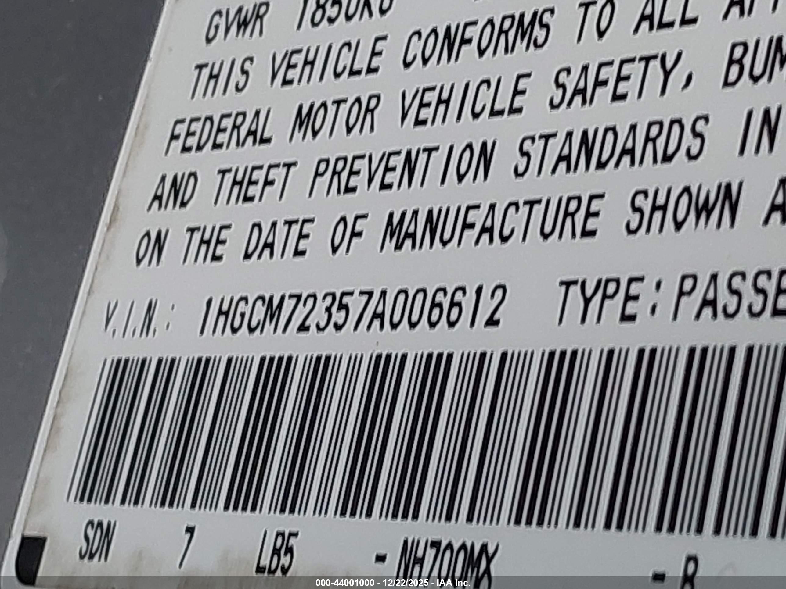 HONDA ACCORD image 9