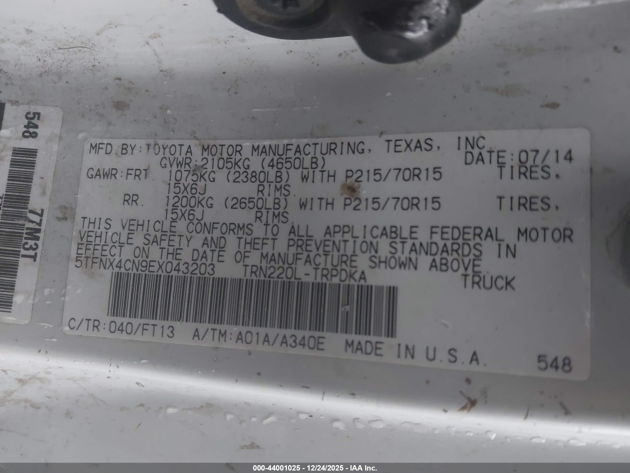 TOYOTA TACOMA image 9