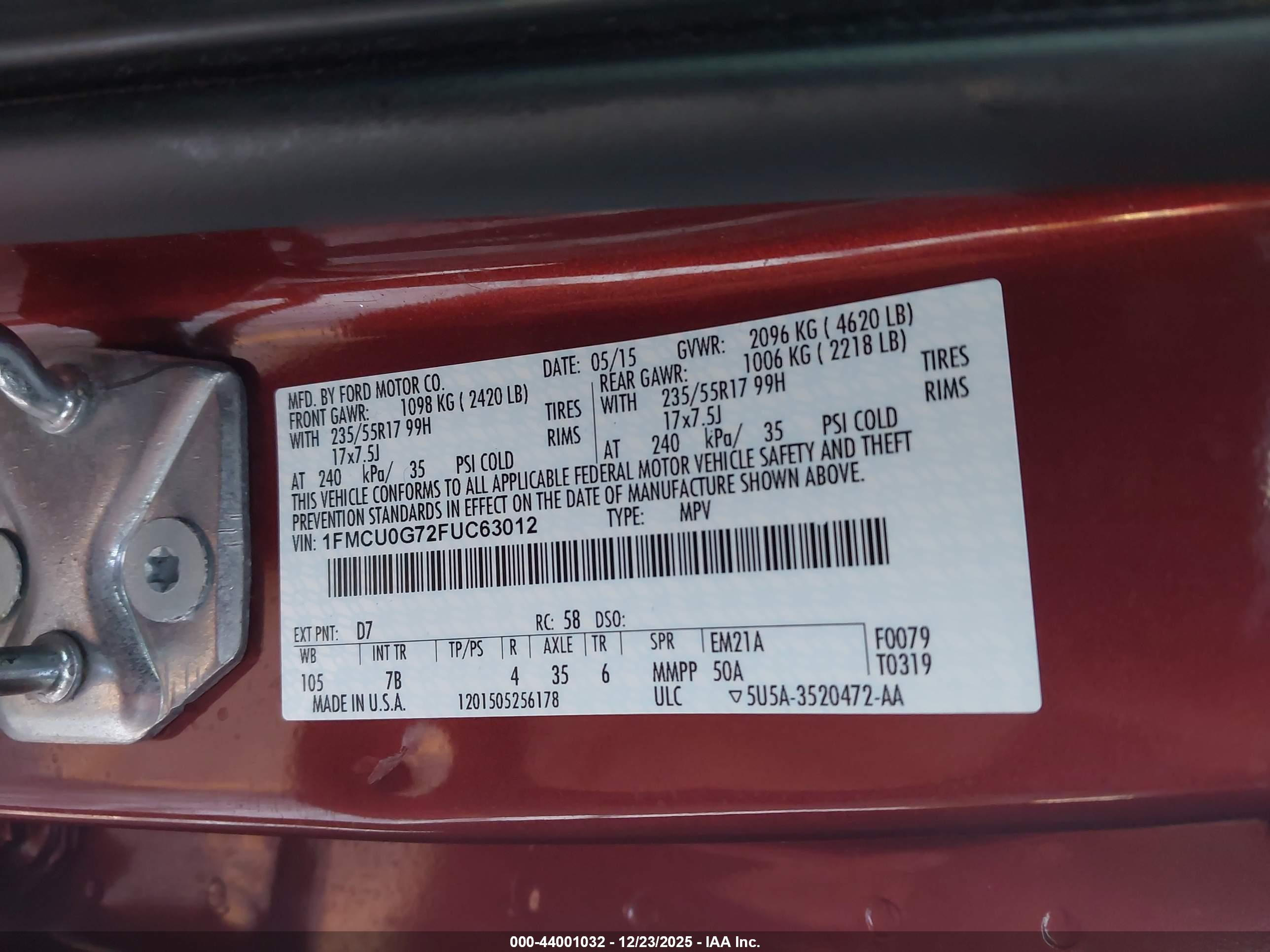 FORD ESCAPE image 9