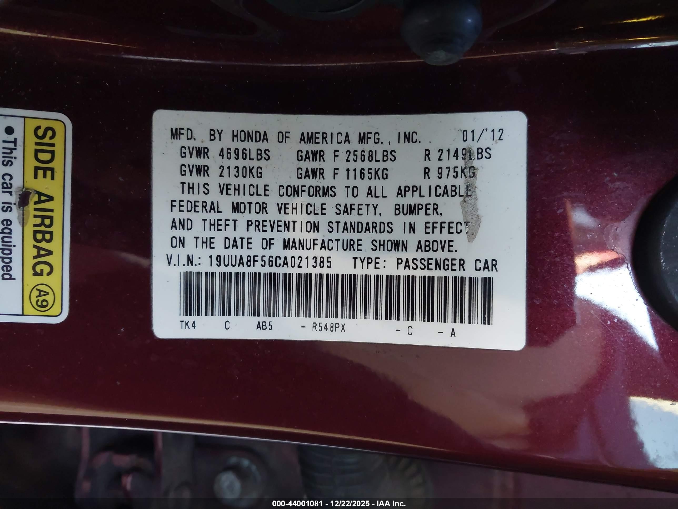 ACURA TL image 9