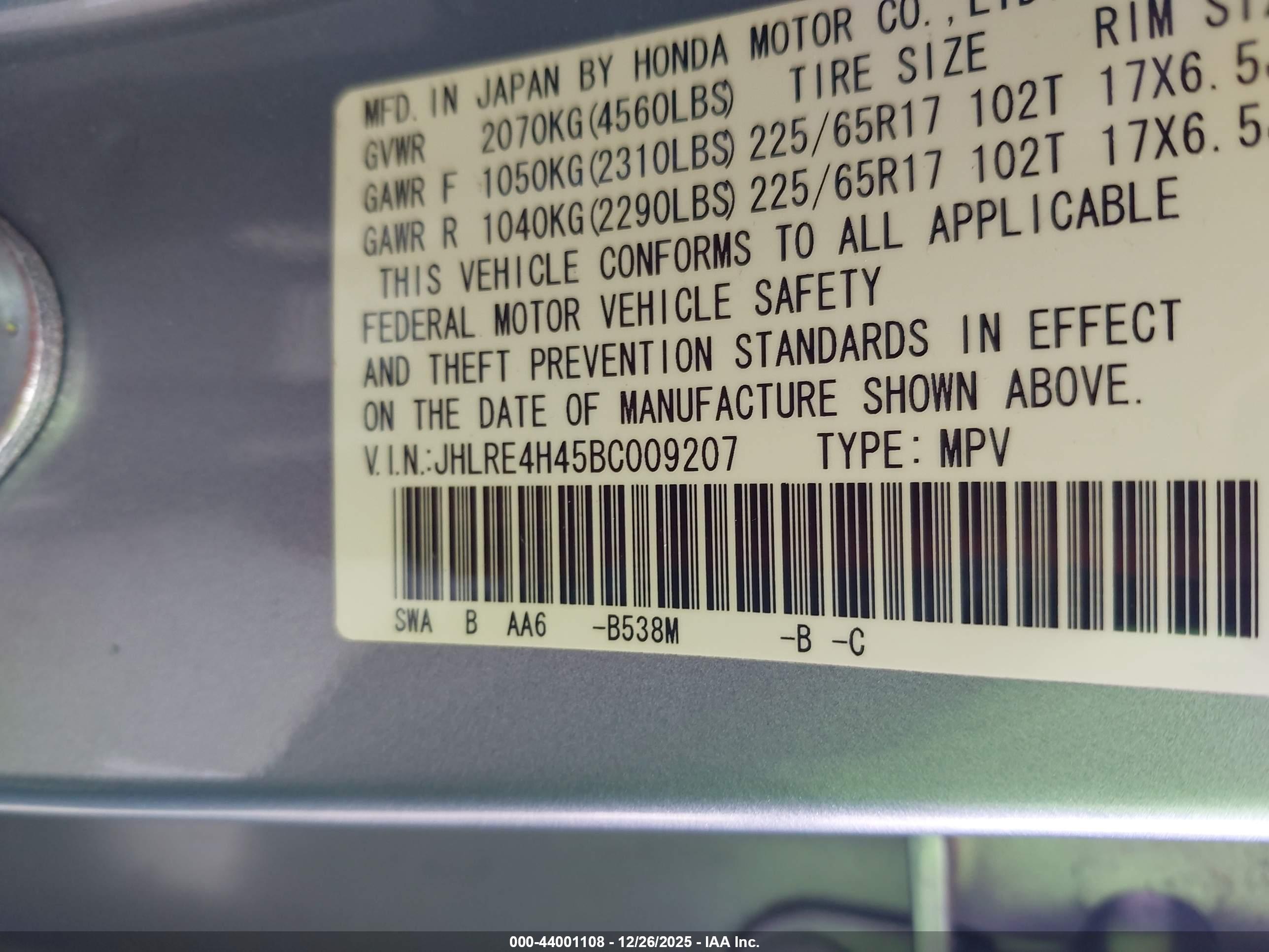 HONDA CR-V image 9