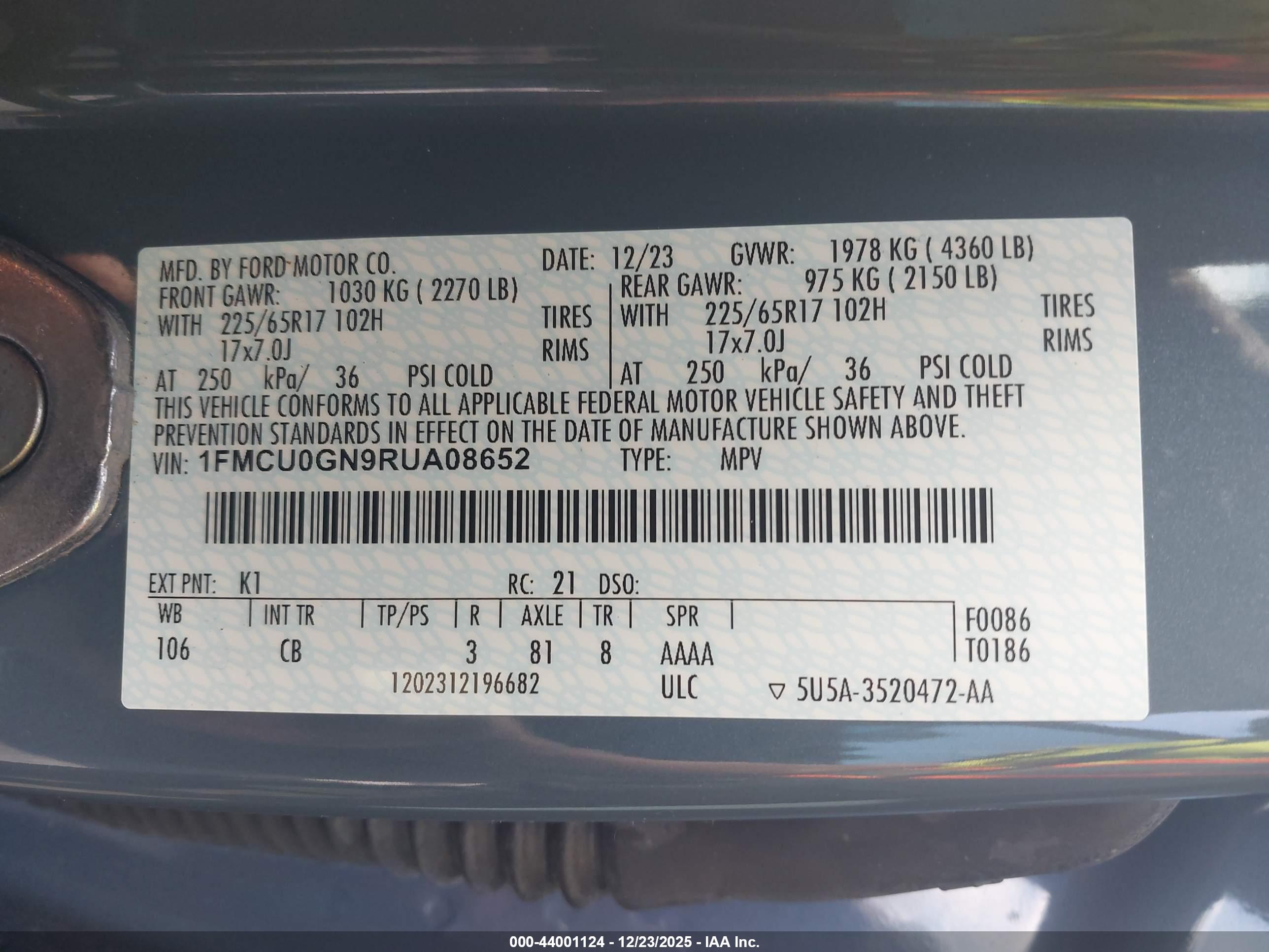 FORD ESCAPE image 9