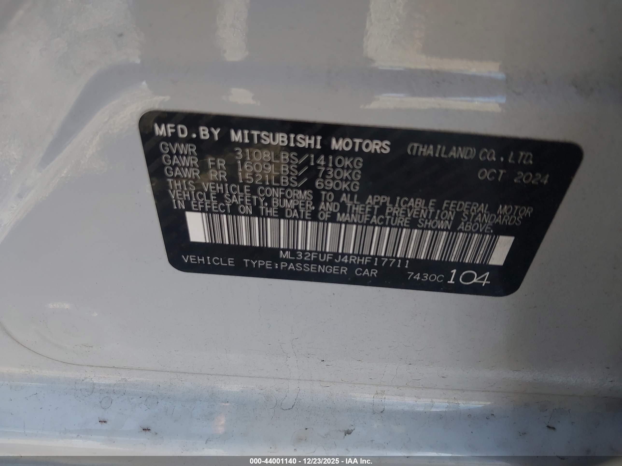 MITSUBISHI MIRAGE image 9