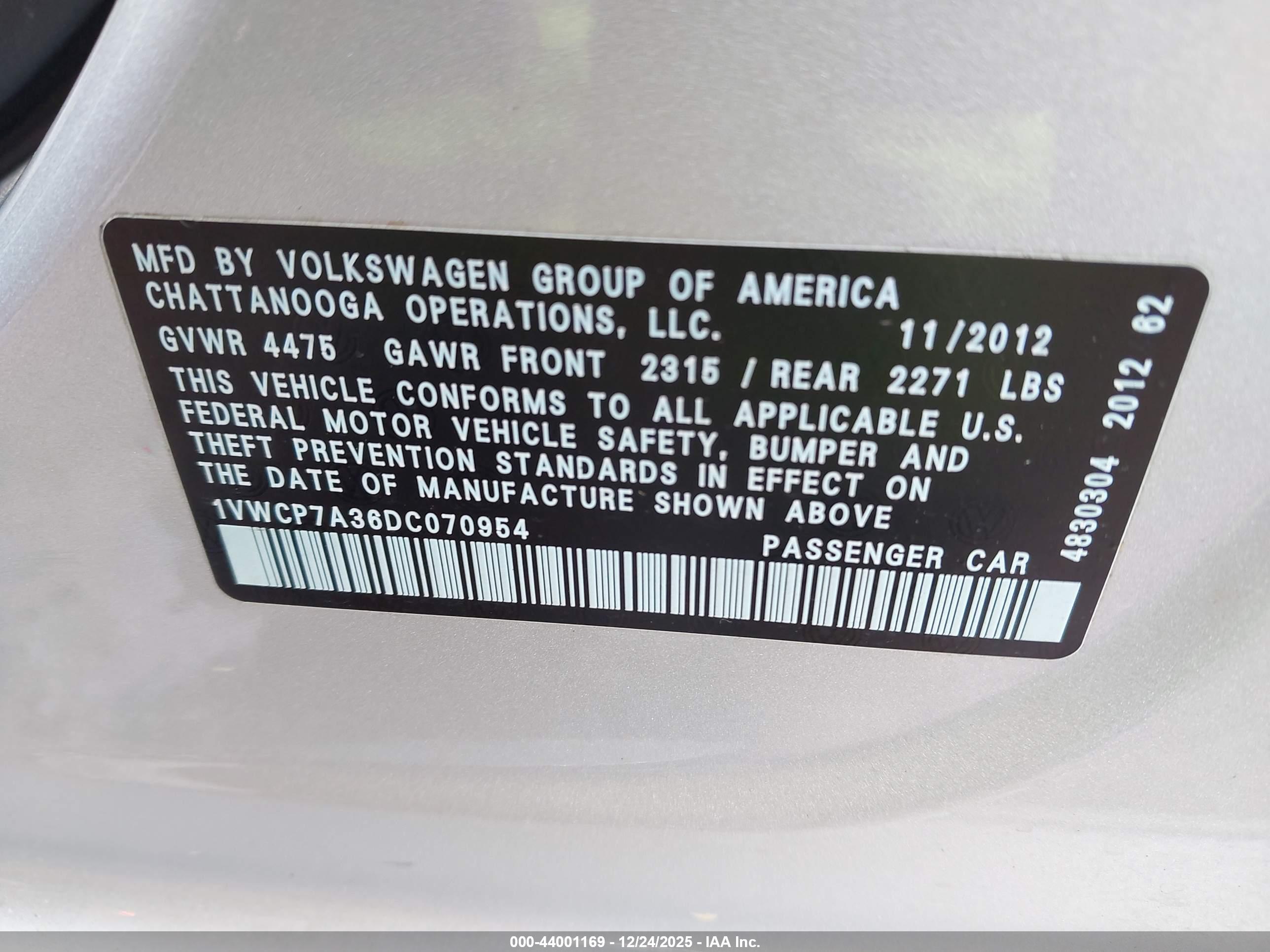 VOLKSWAGEN PASSAT image 9