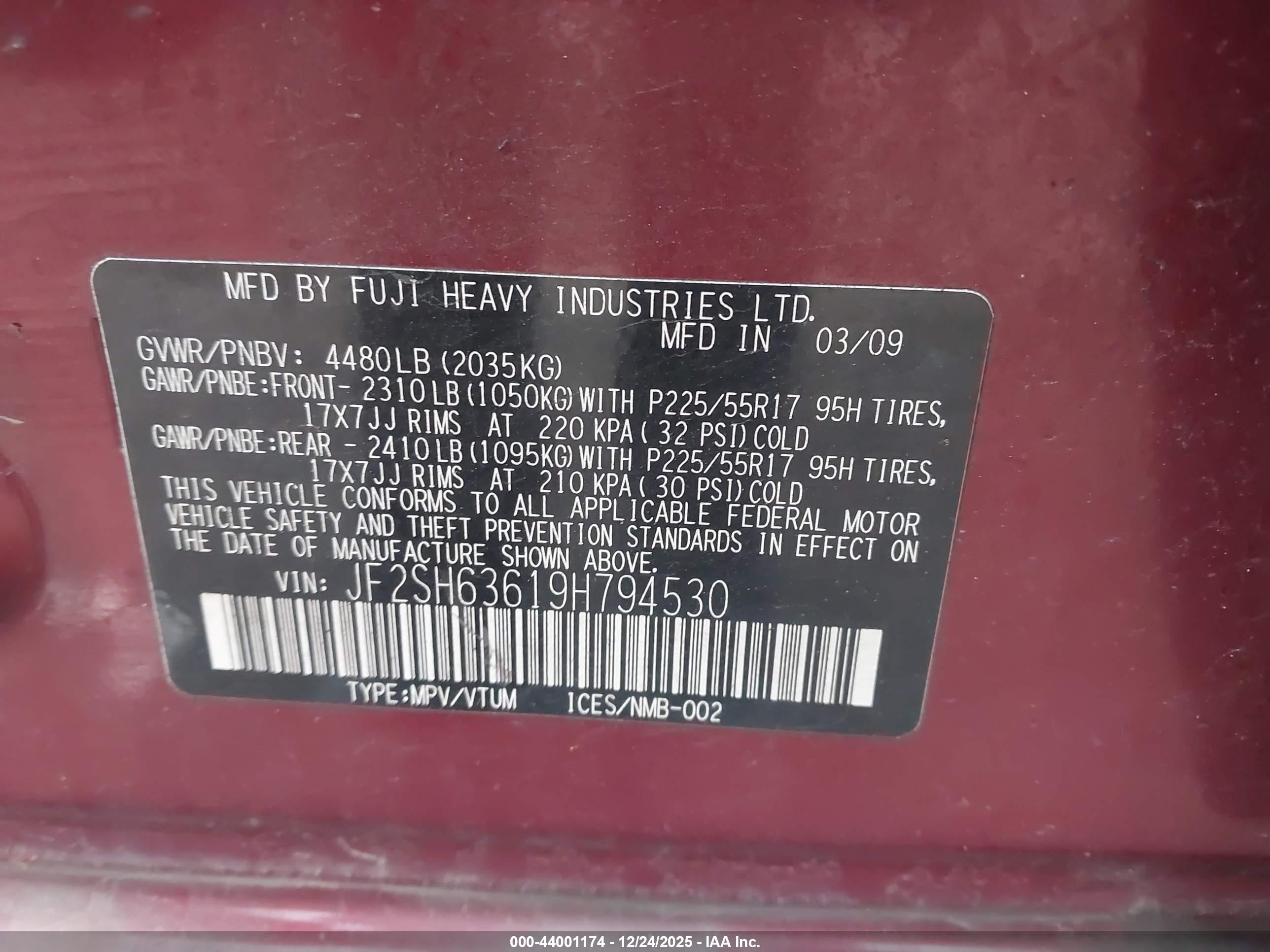 SUBARU FORESTER image 9