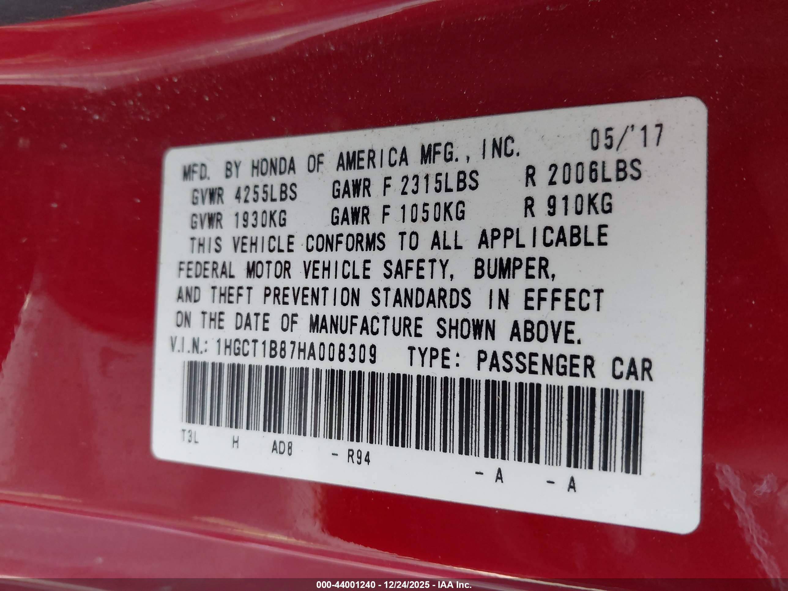 HONDA ACCORD image 9
