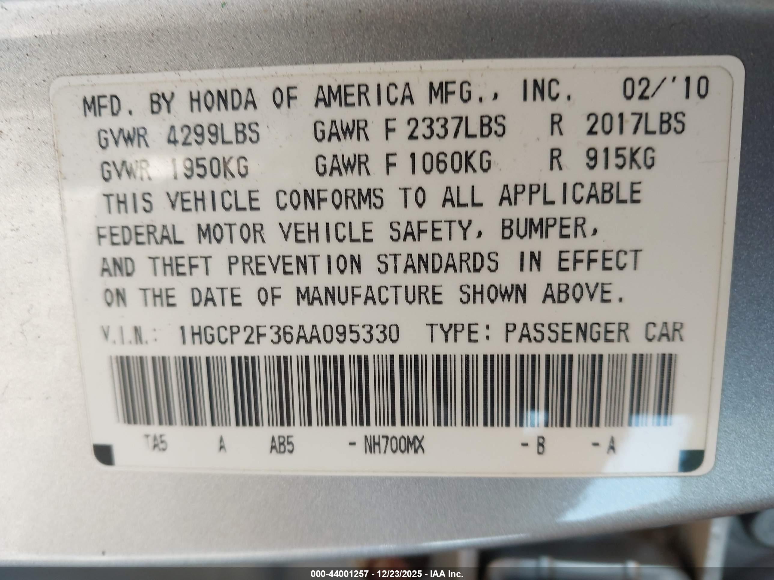 HONDA ACCORD image 9