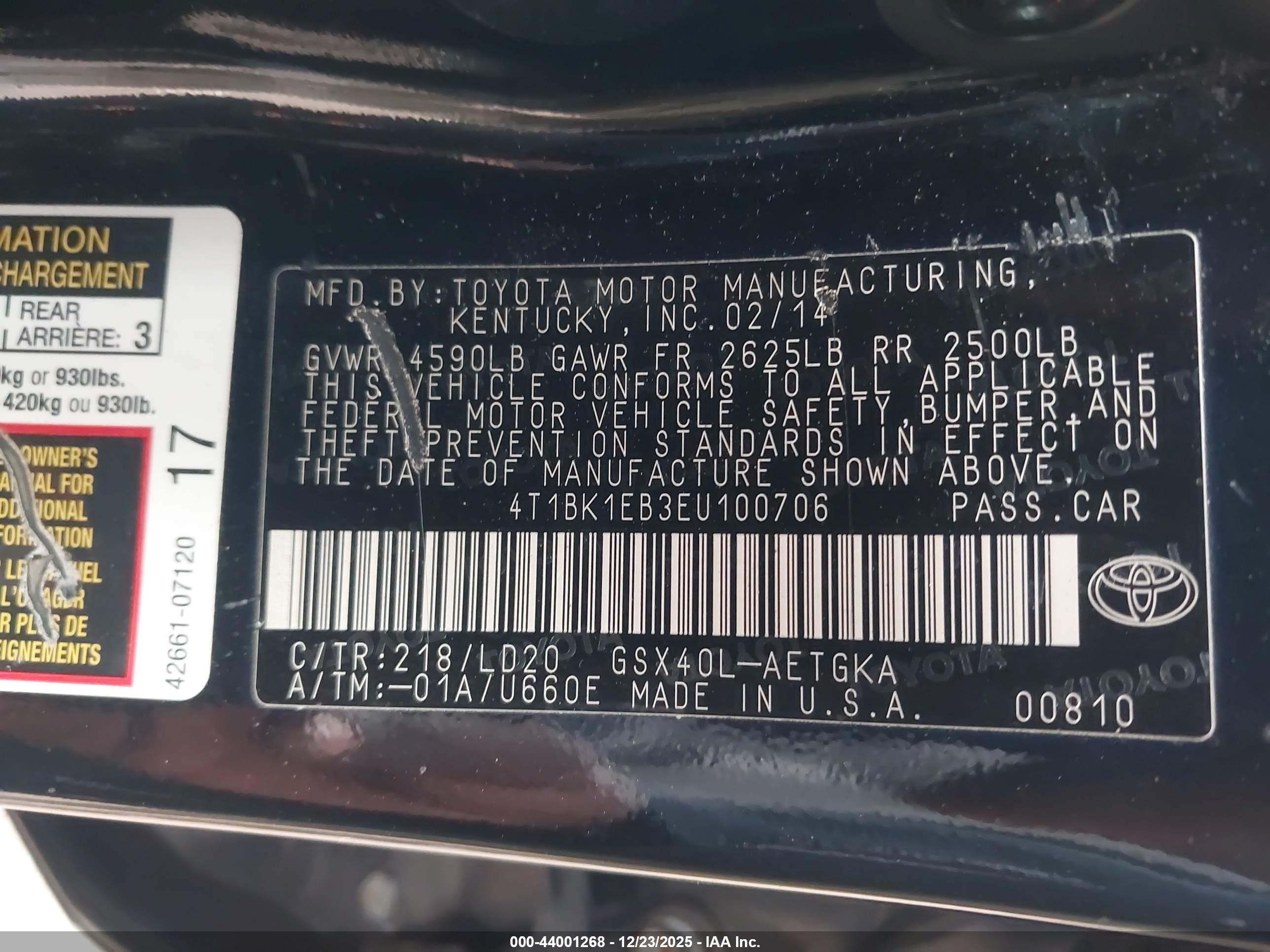TOYOTA AVALON image 9