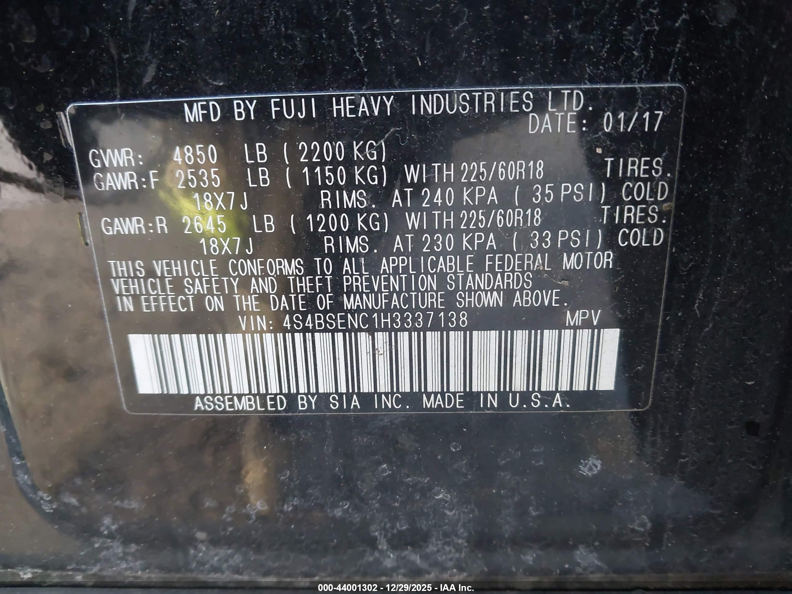 SUBARU OUTBACK image 9