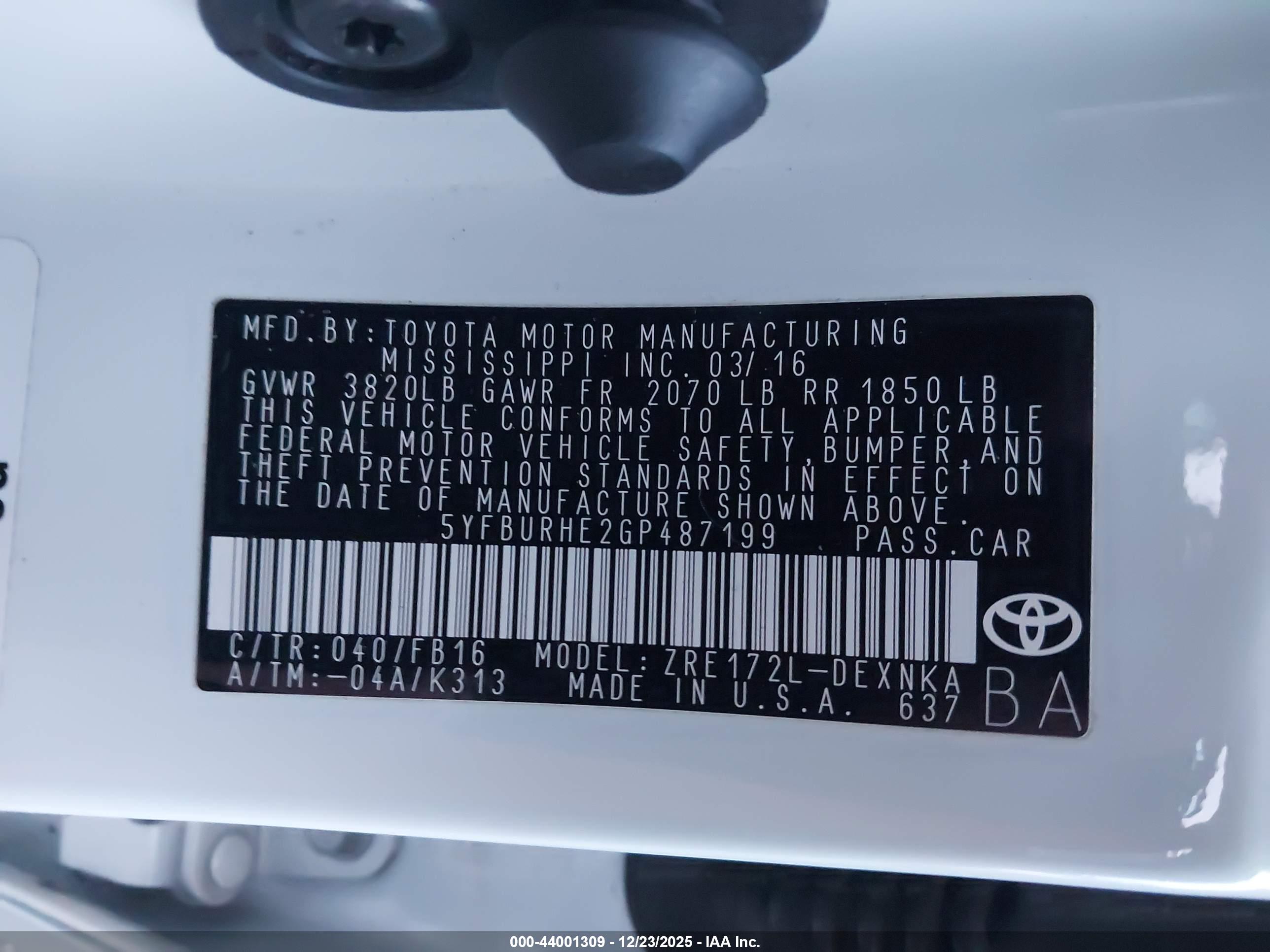 TOYOTA COROLLA image 9