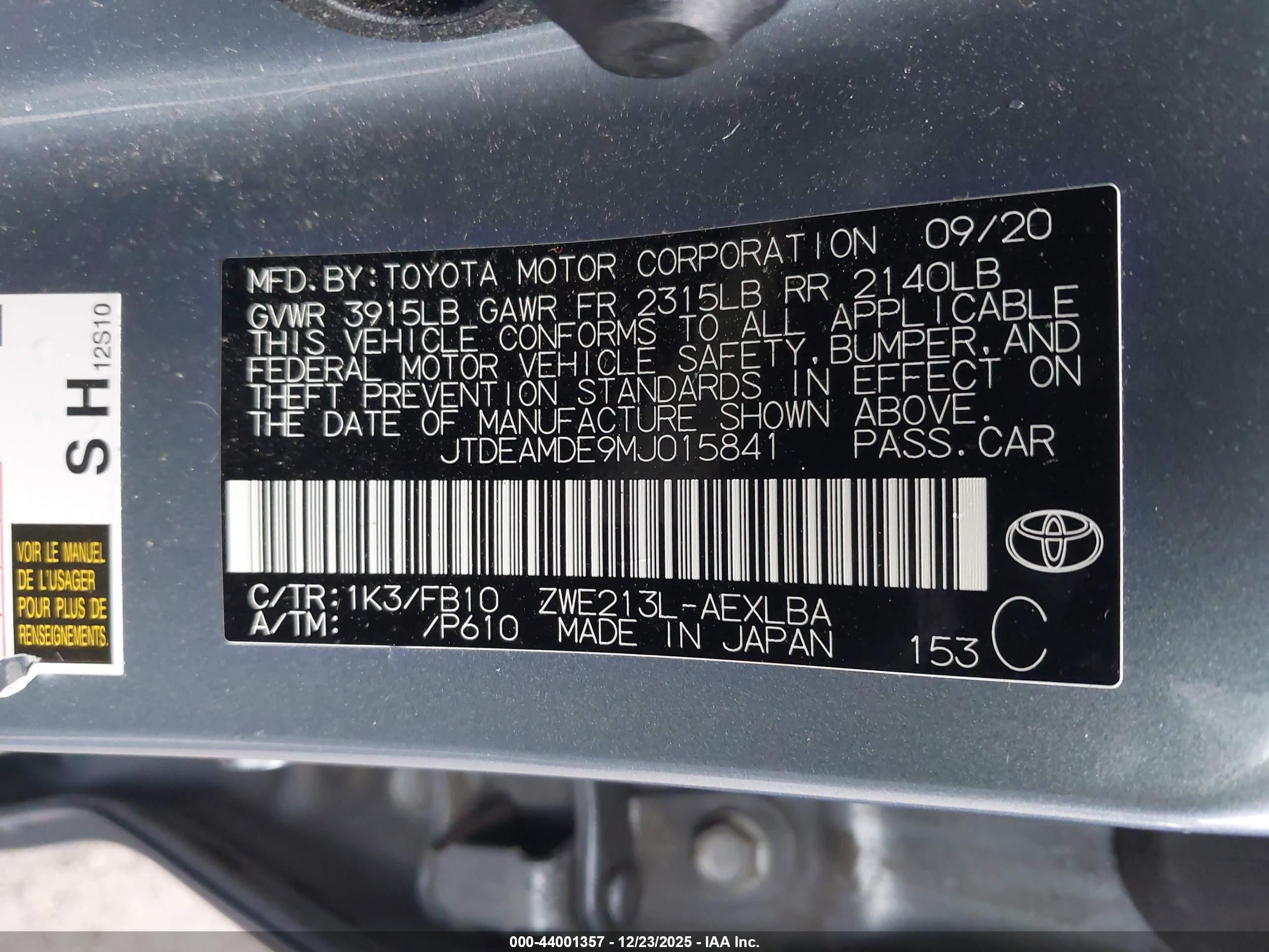 TOYOTA COROLLA image 9