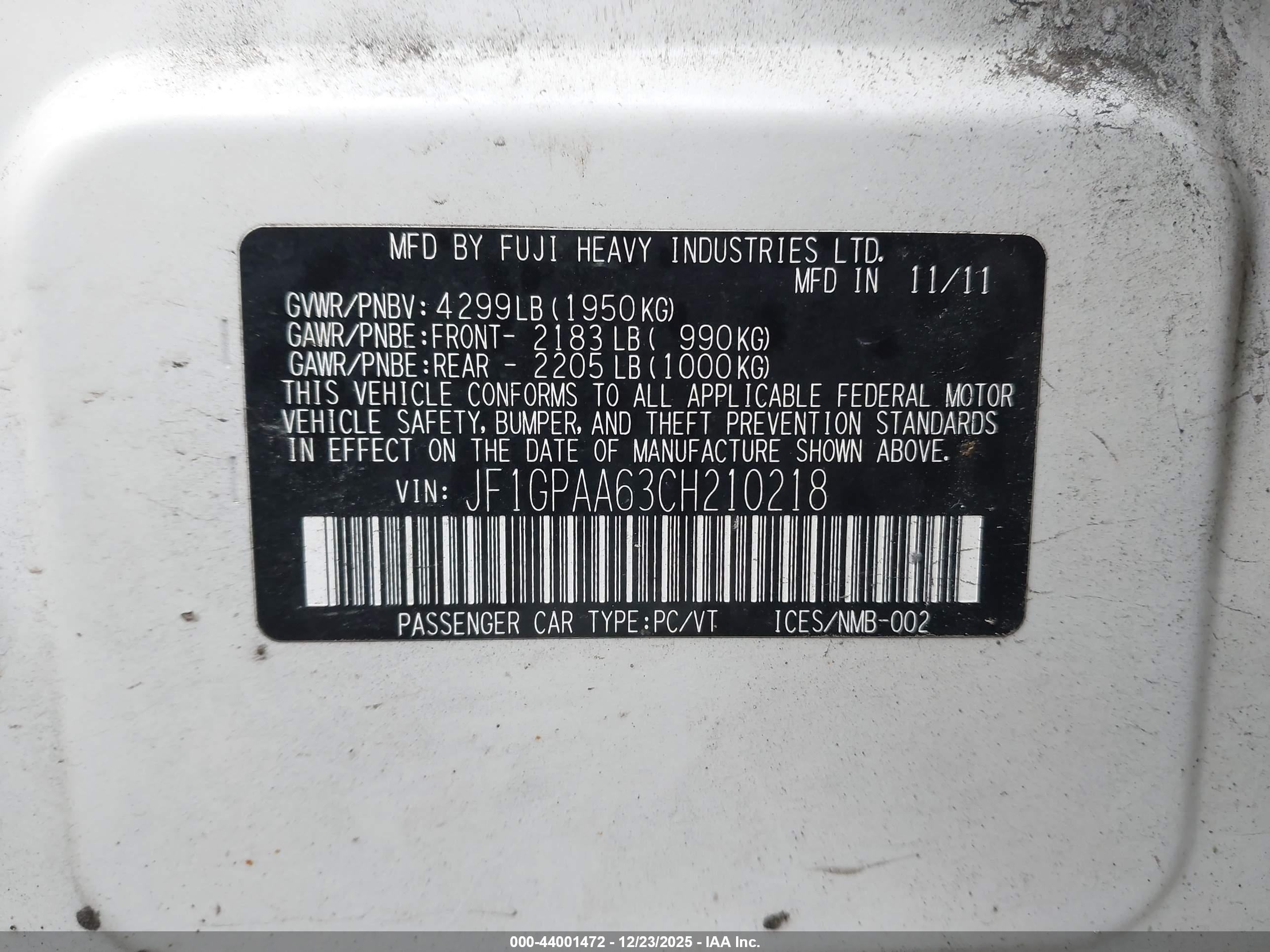 SUBARU IMPREZA image 9