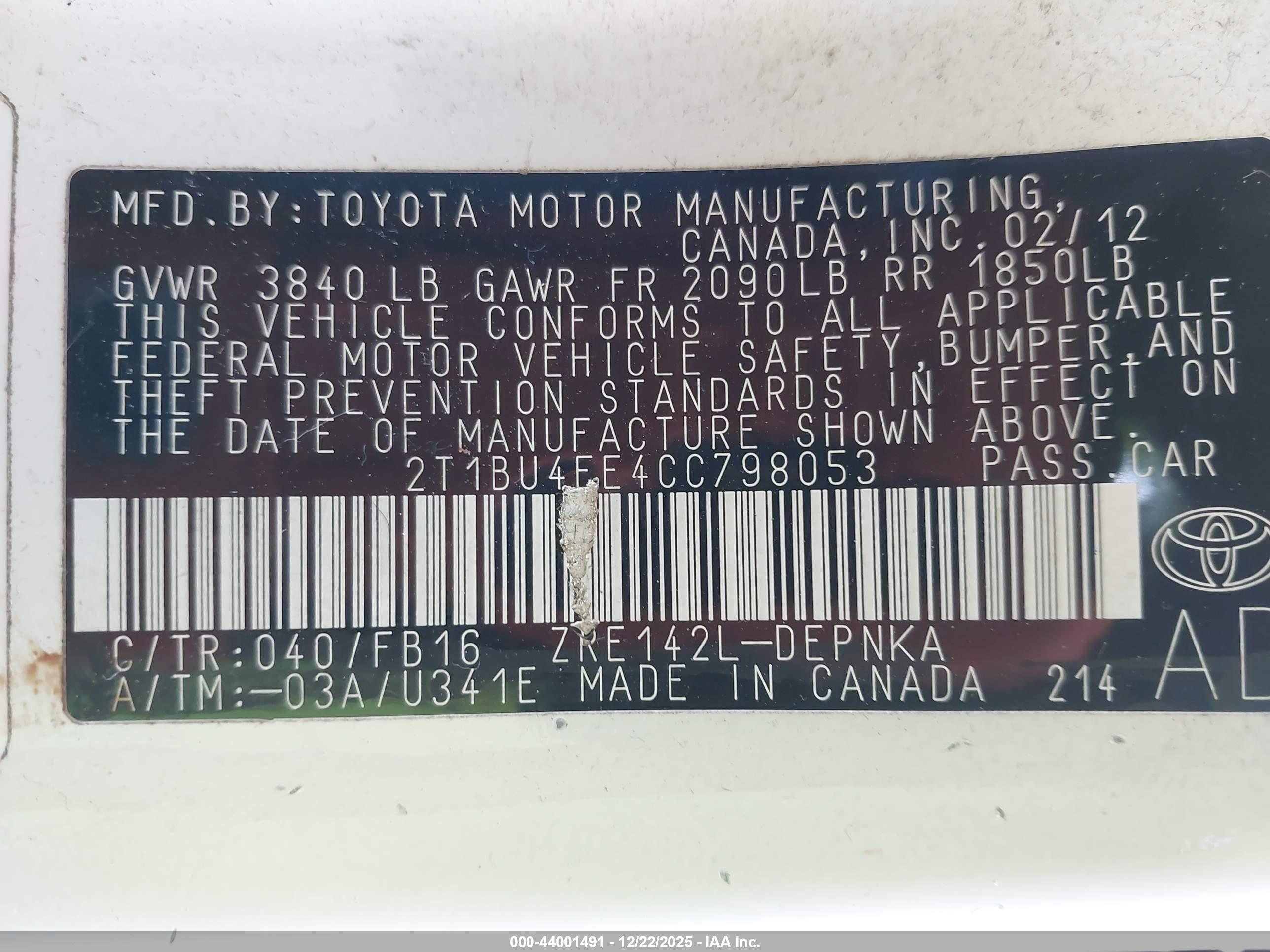 TOYOTA COROLLA image 9