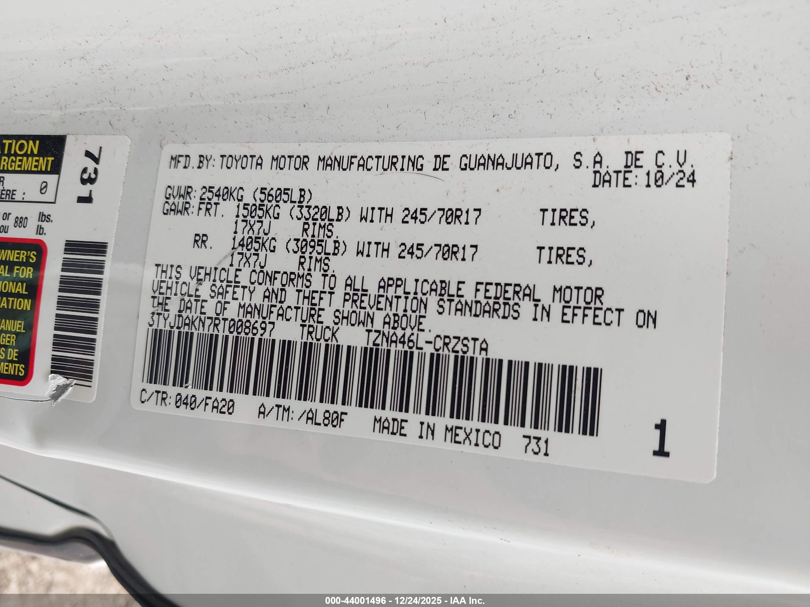 TOYOTA TACOMA image 9