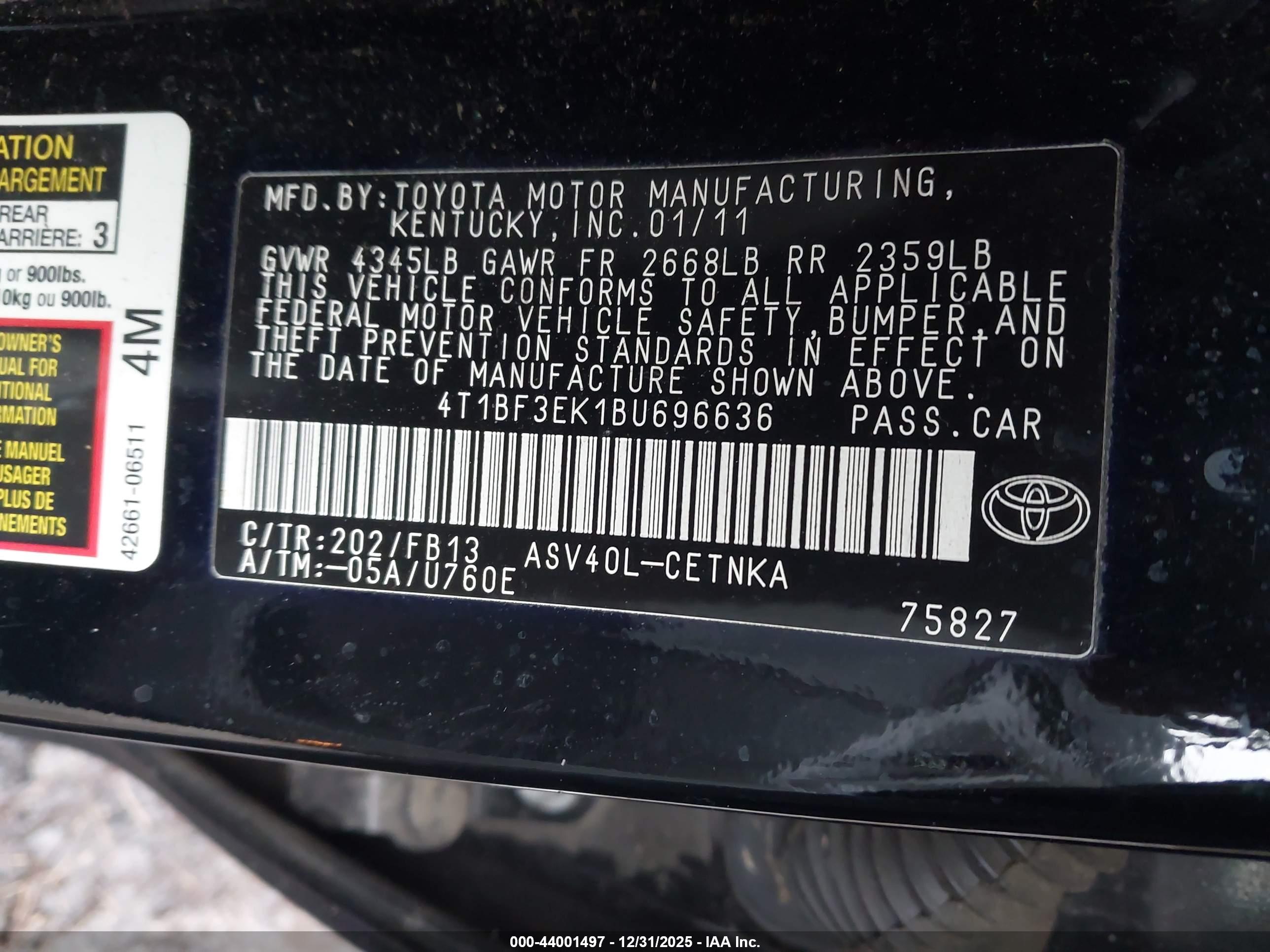 TOYOTA CAMRY image 9