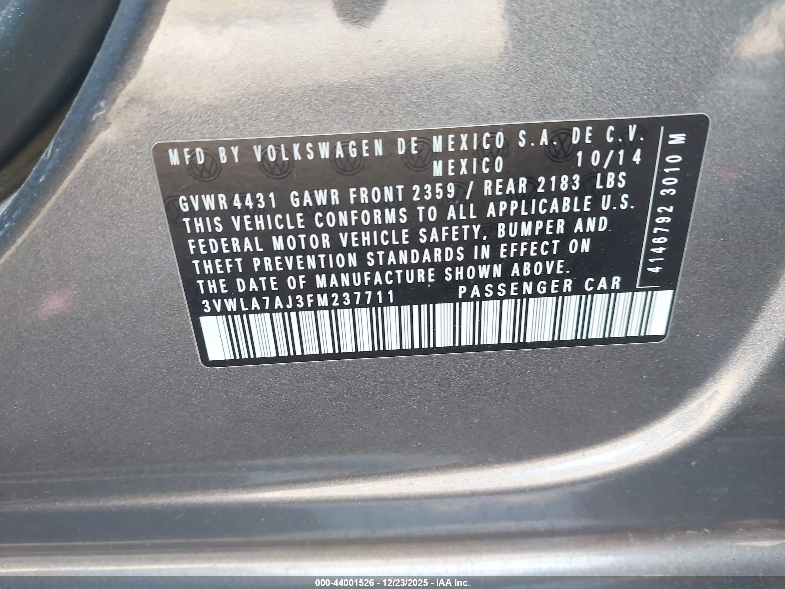 VOLKSWAGEN JETTA image 9