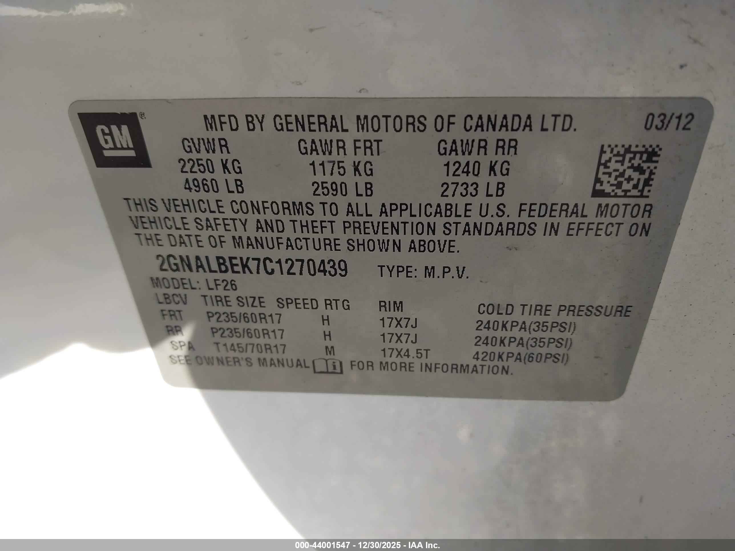 CHEVROLET EQUINOX image 9