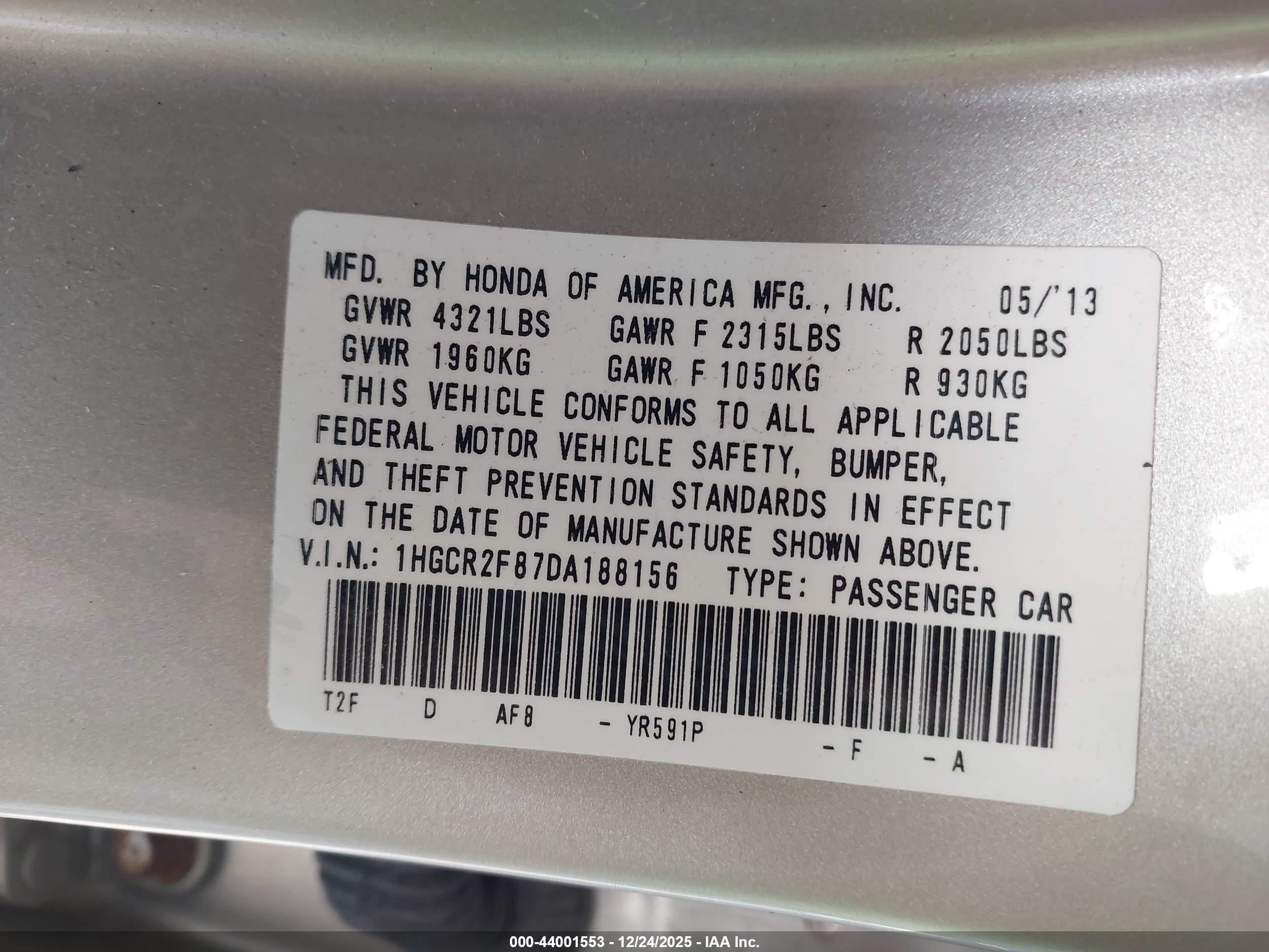 HONDA ACCORD image 9