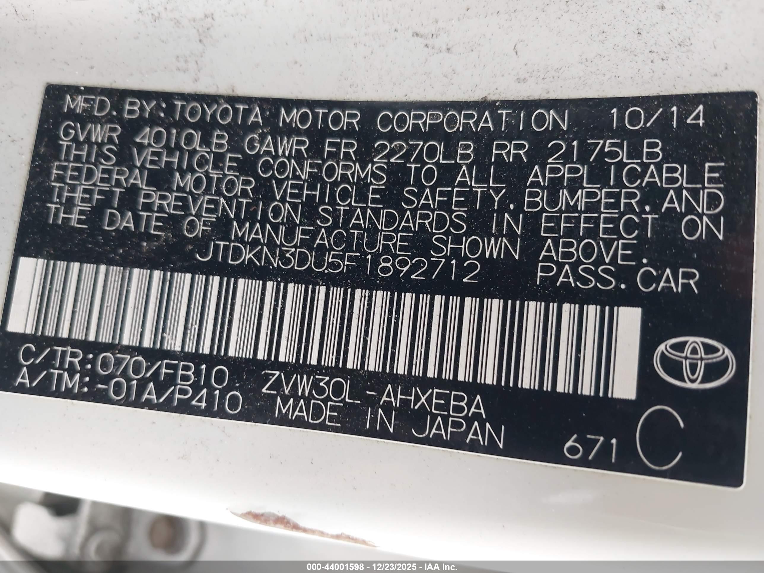 TOYOTA PRIUS image 9