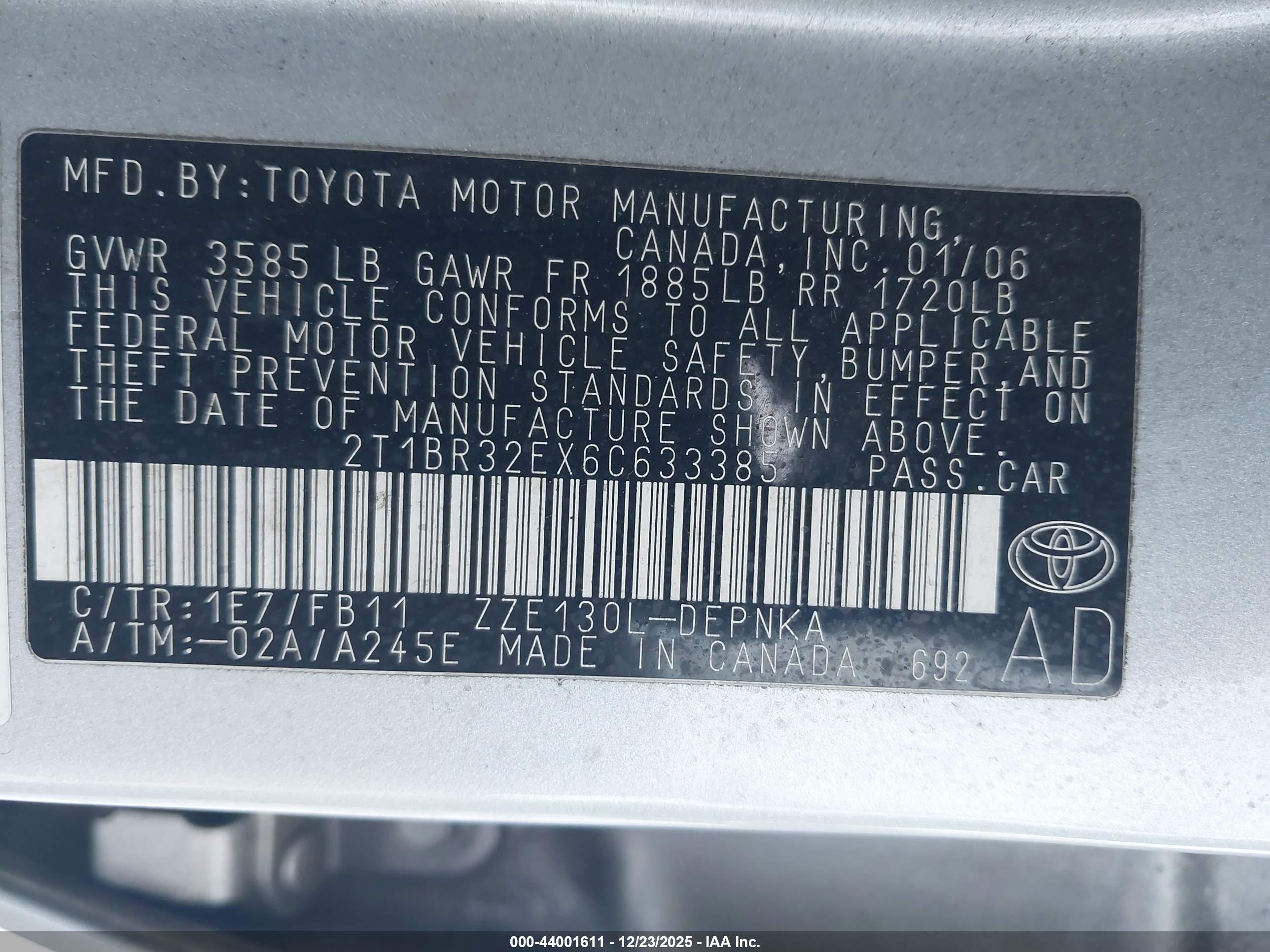 TOYOTA COROLLA image 9
