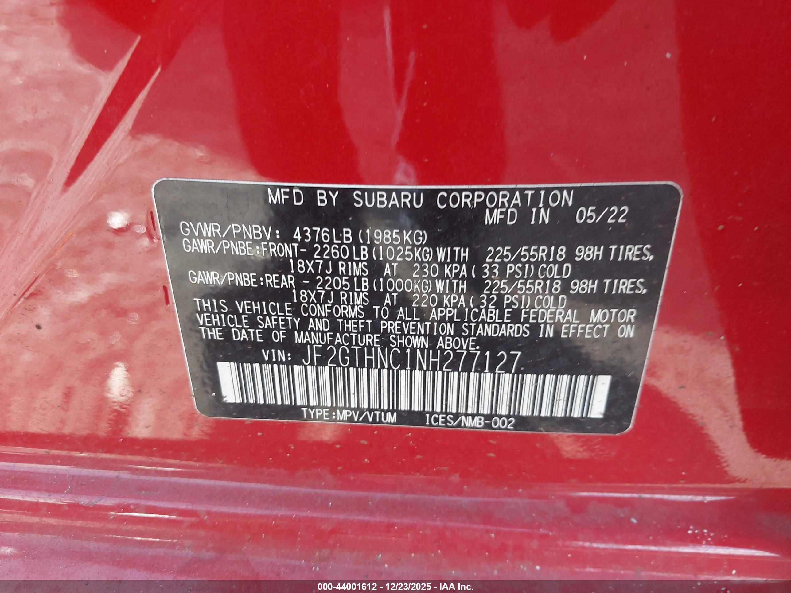 SUBARU CROSSTREK image 9
