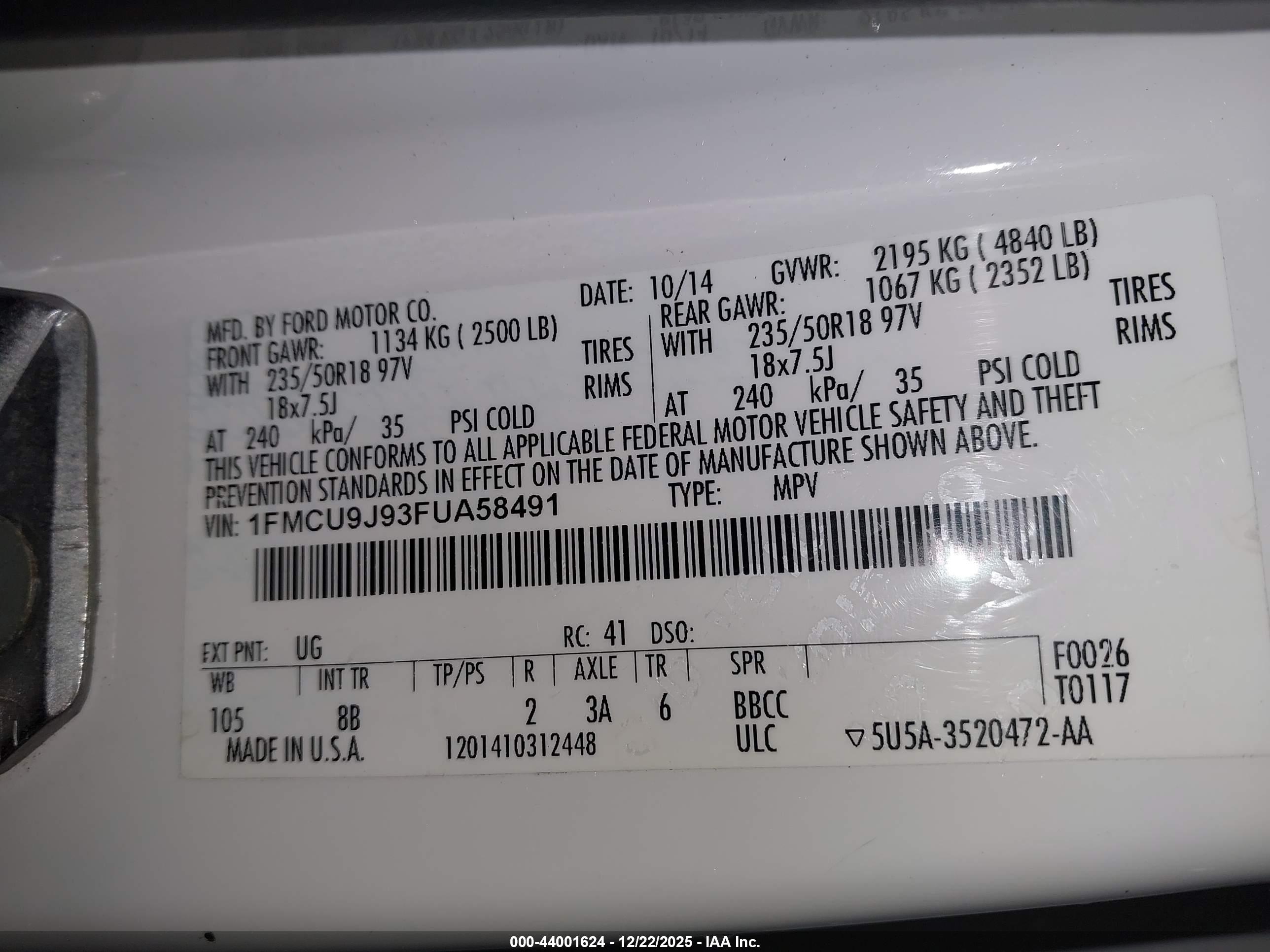 FORD ESCAPE image 9