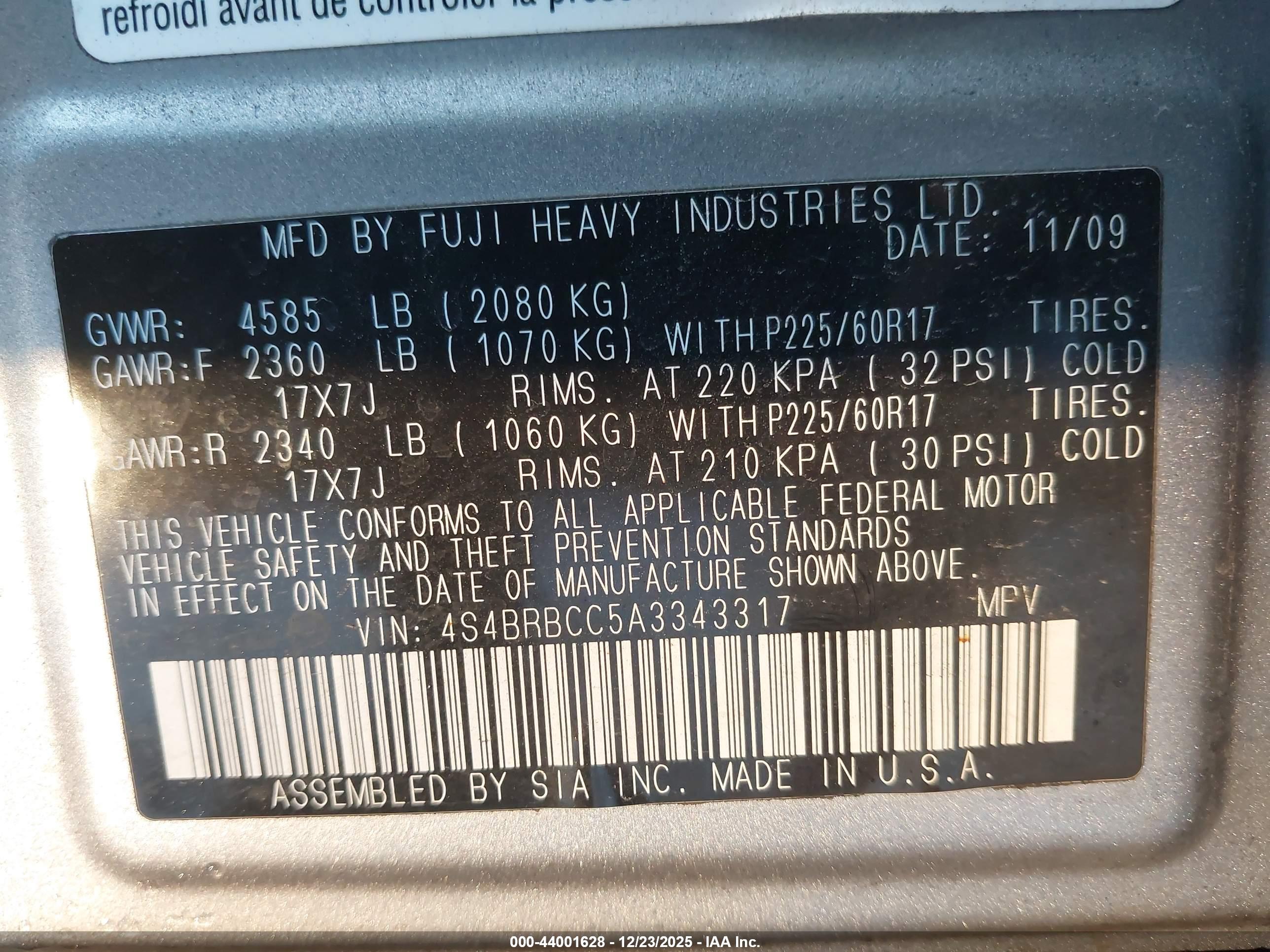 SUBARU OUTBACK image 9