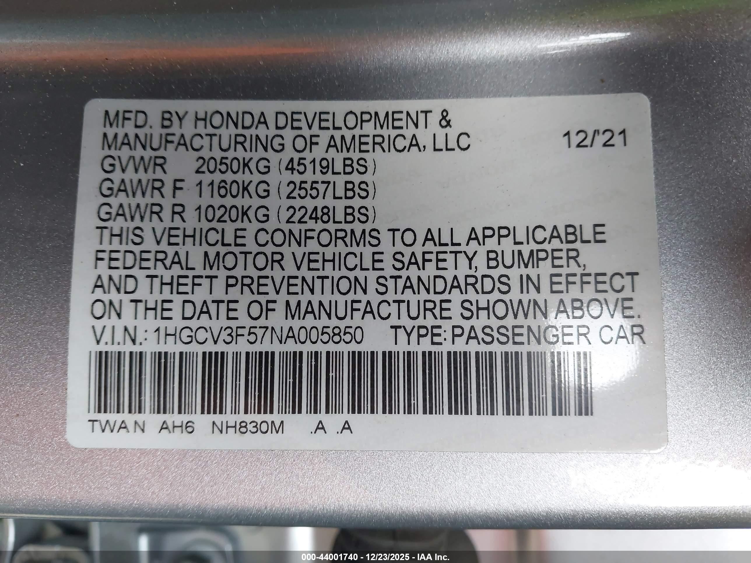 HONDA ACCORD image 9