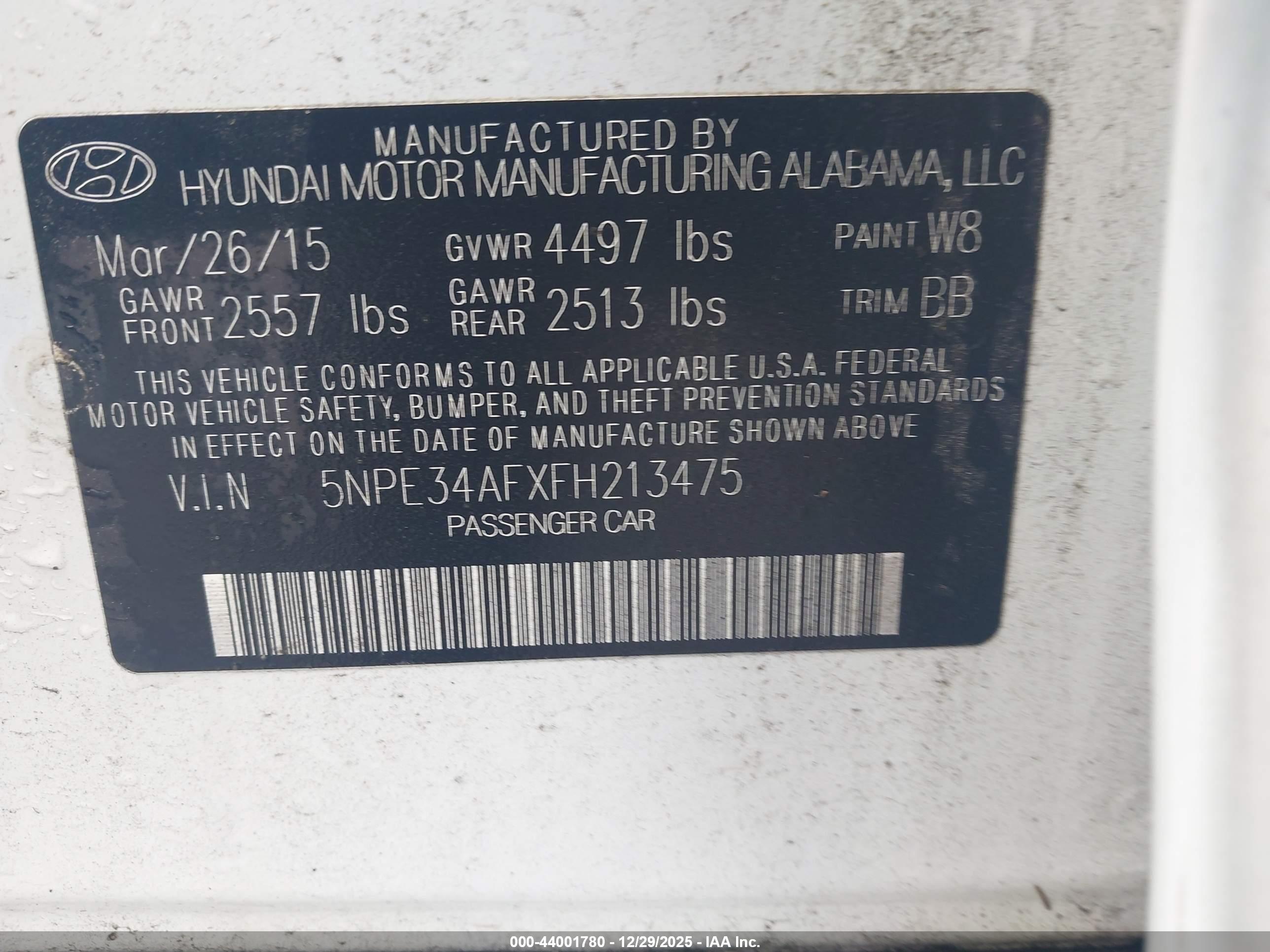 HYUNDAI SONATA image 9