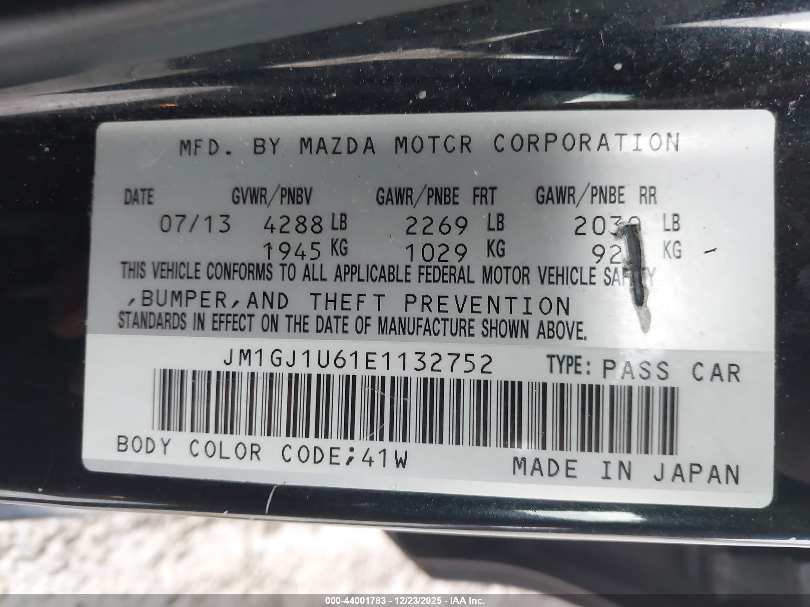 MAZDA MAZDA6 image 9