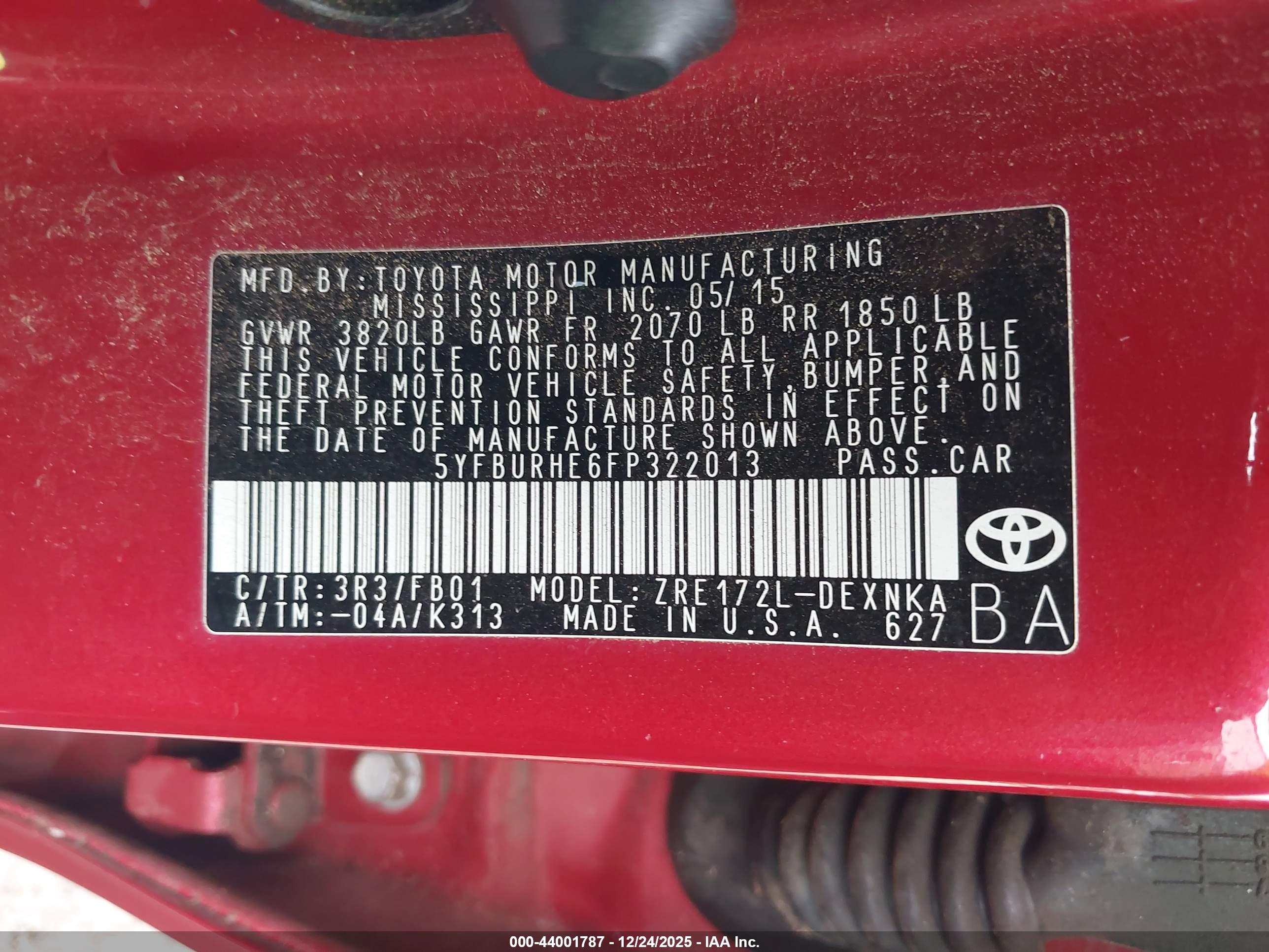 TOYOTA COROLLA image 9
